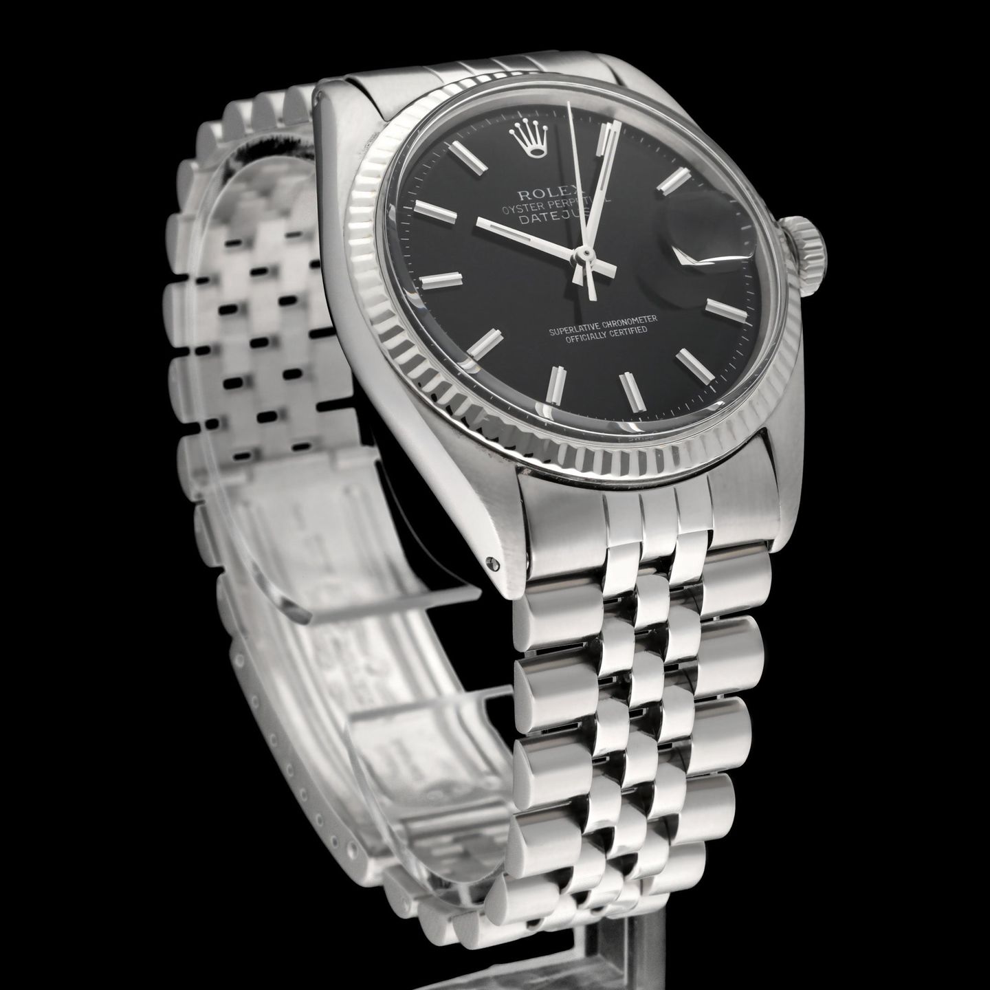 Rolex Datejust 1601 (1970) - Black dial 36 mm Steel case (5/8)