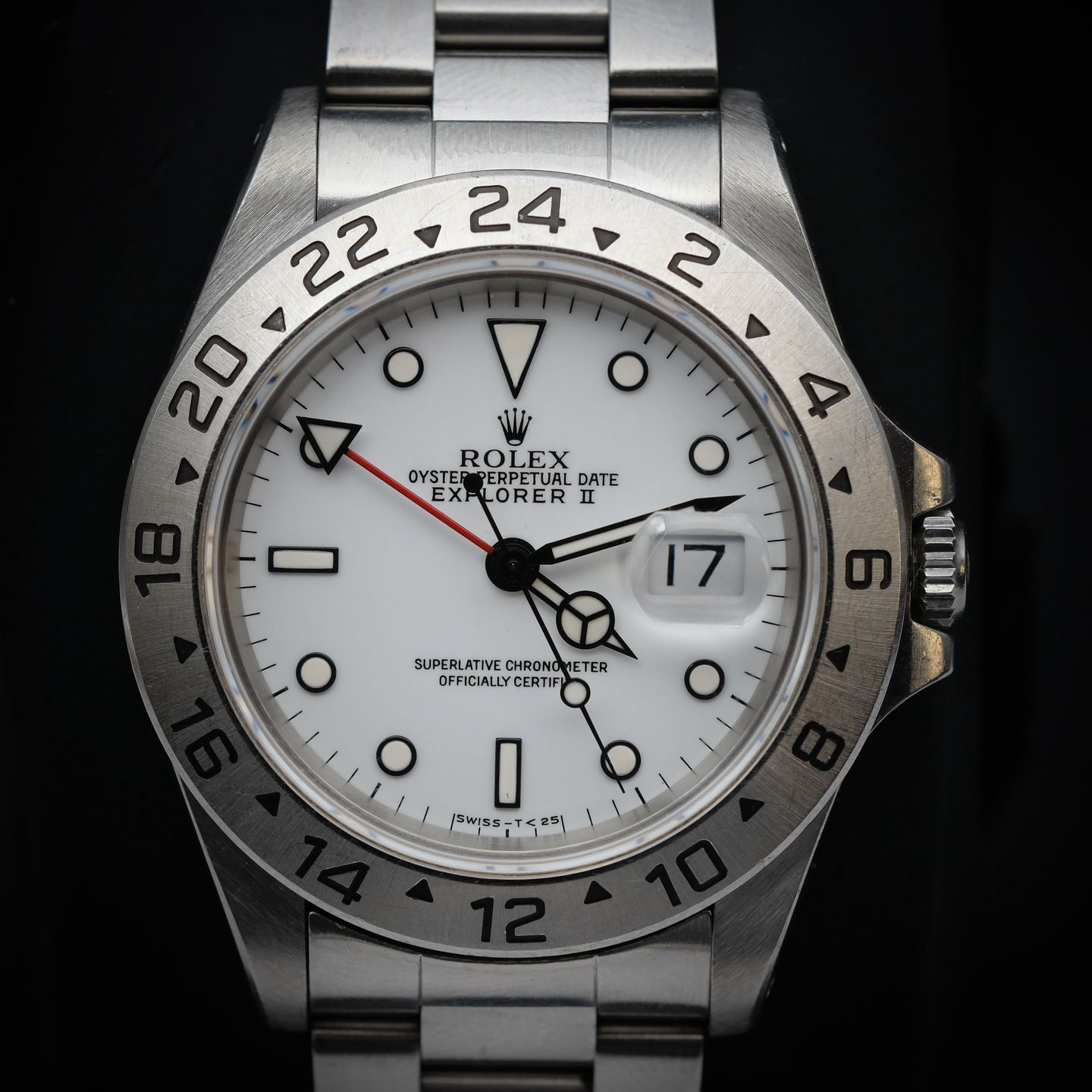 Rolex Explorer II 16570 (1995) - White dial 40 mm Steel case (1/6)