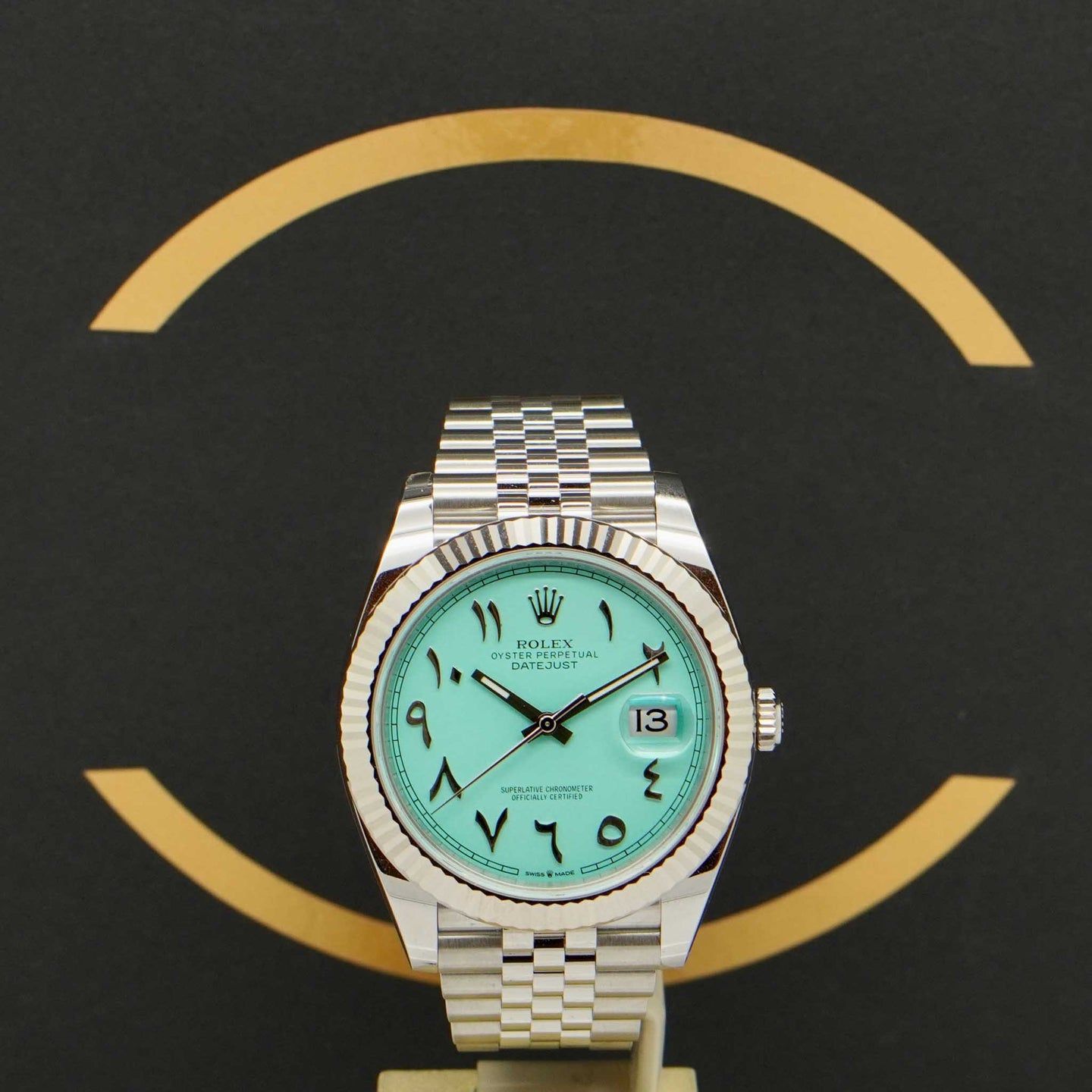 Rolex Datejust 41 126334 (2024) - Turquoise wijzerplaat 41mm Staal (1/7)