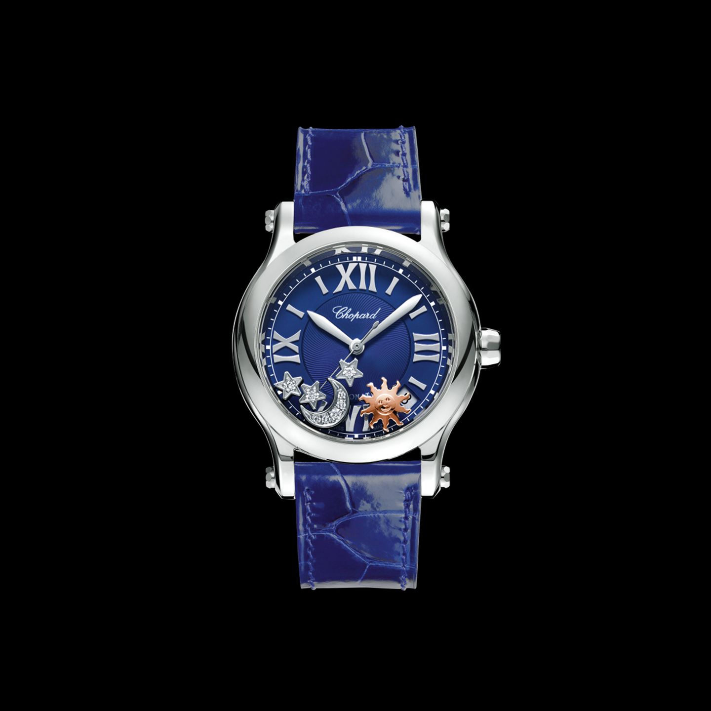 Chopard Happy Sport 278559-3011 (2022) - Blue dial 36 mm Steel case (1/1)