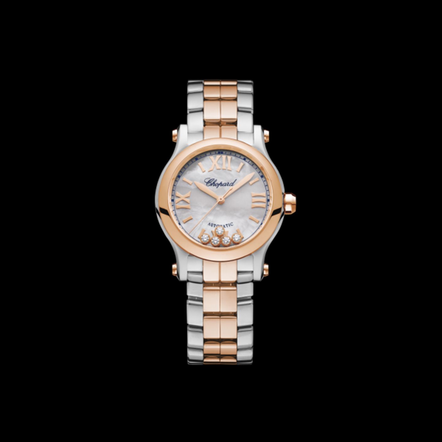 Chopard Happy Sport 278573-6019 (2022) - Pearl dial 30 mm Gold/Steel case (1/1)