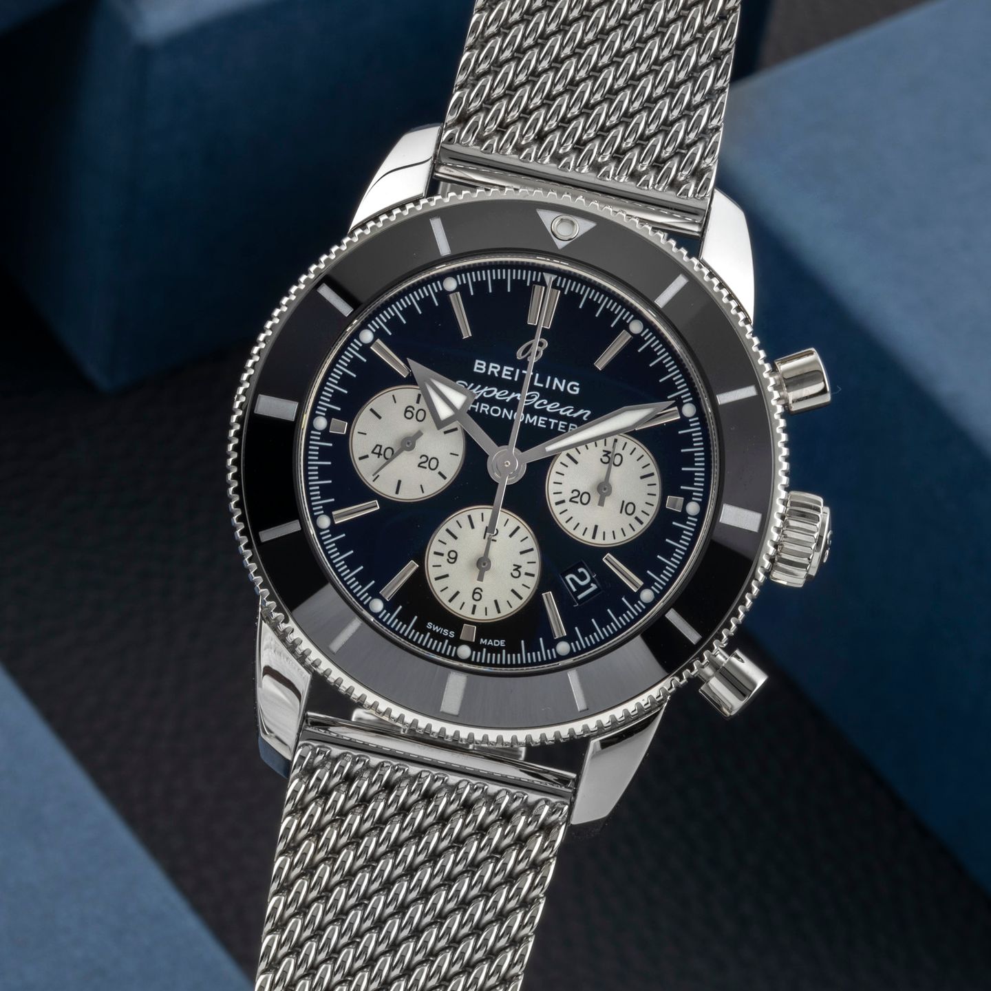 Breitling Superocean Heritage II Chronograph AB0162121B1A1 (Unknown (random serial)) - Black dial 44 mm Steel case (3/8)