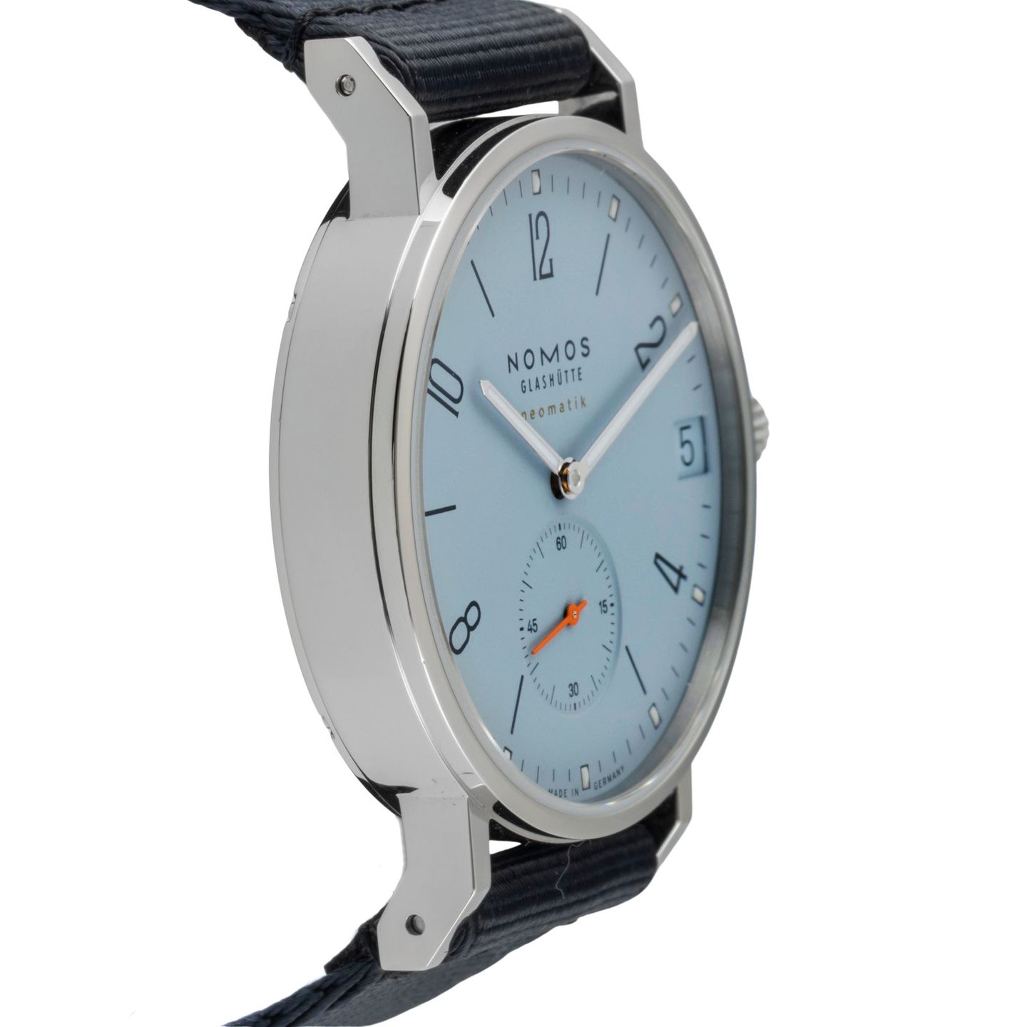 NOMOS Ahoi Neomatik 526 (Unknown (random serial)) - Blue dial 39 mm Steel case (7/8)