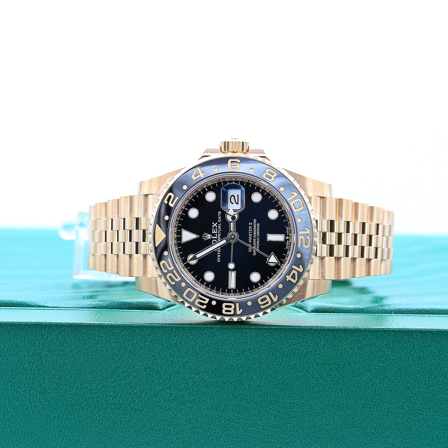 Rolex GMT-Master II 126718GRNR (2023) - Zwart wijzerplaat 40mm Geelgoud (6/8)