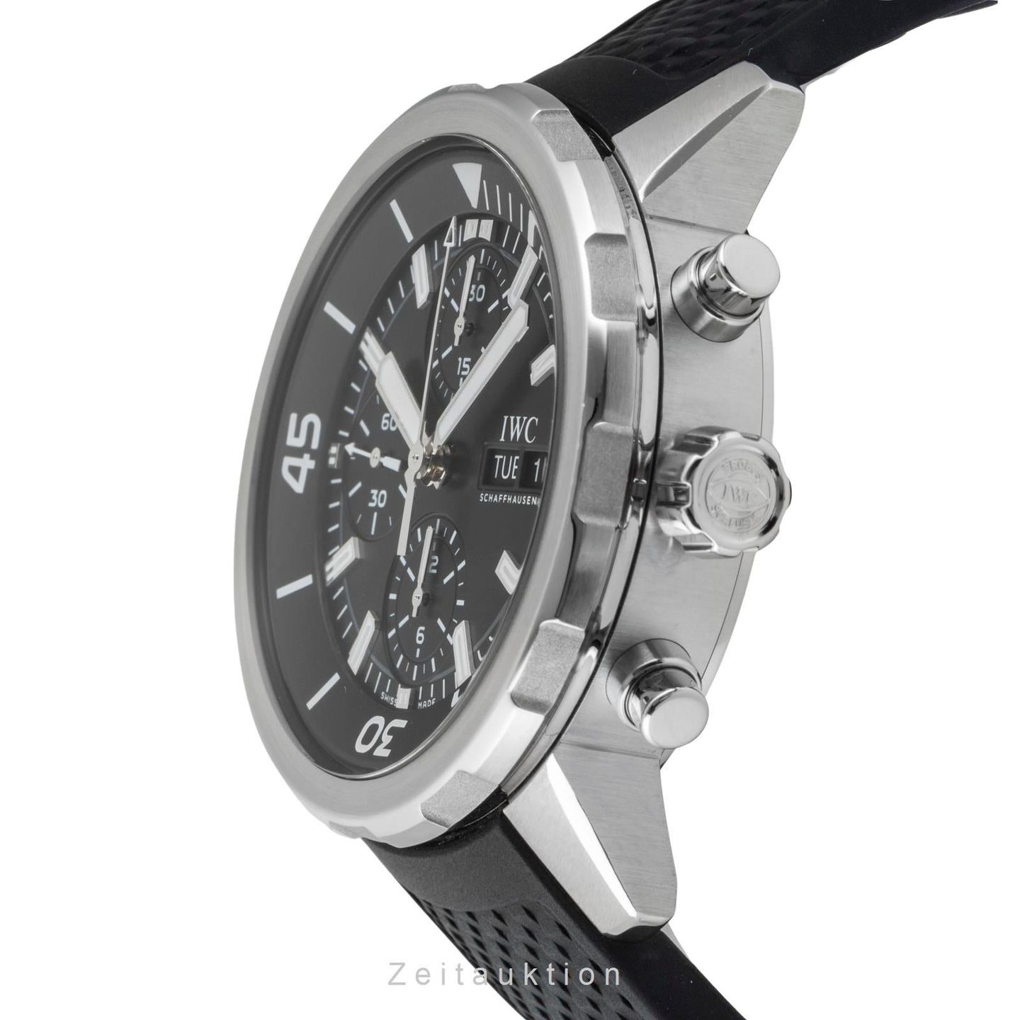 IWC Aquatimer Chronograph IW376803 (Unknown (random serial)) - Black dial 44 mm Steel case (5/8)