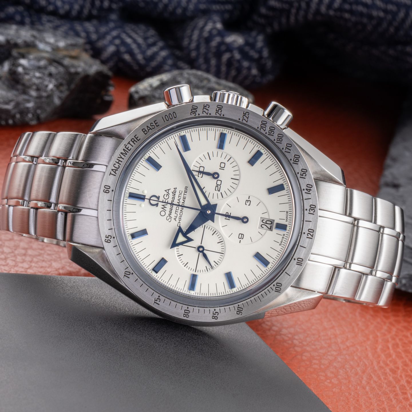 Omega Speedmaster Broad Arrow 3551.20.00 (Onbekend (willekeurig serienummer)) - Wit wijzerplaat 42mm Staal (2/8)