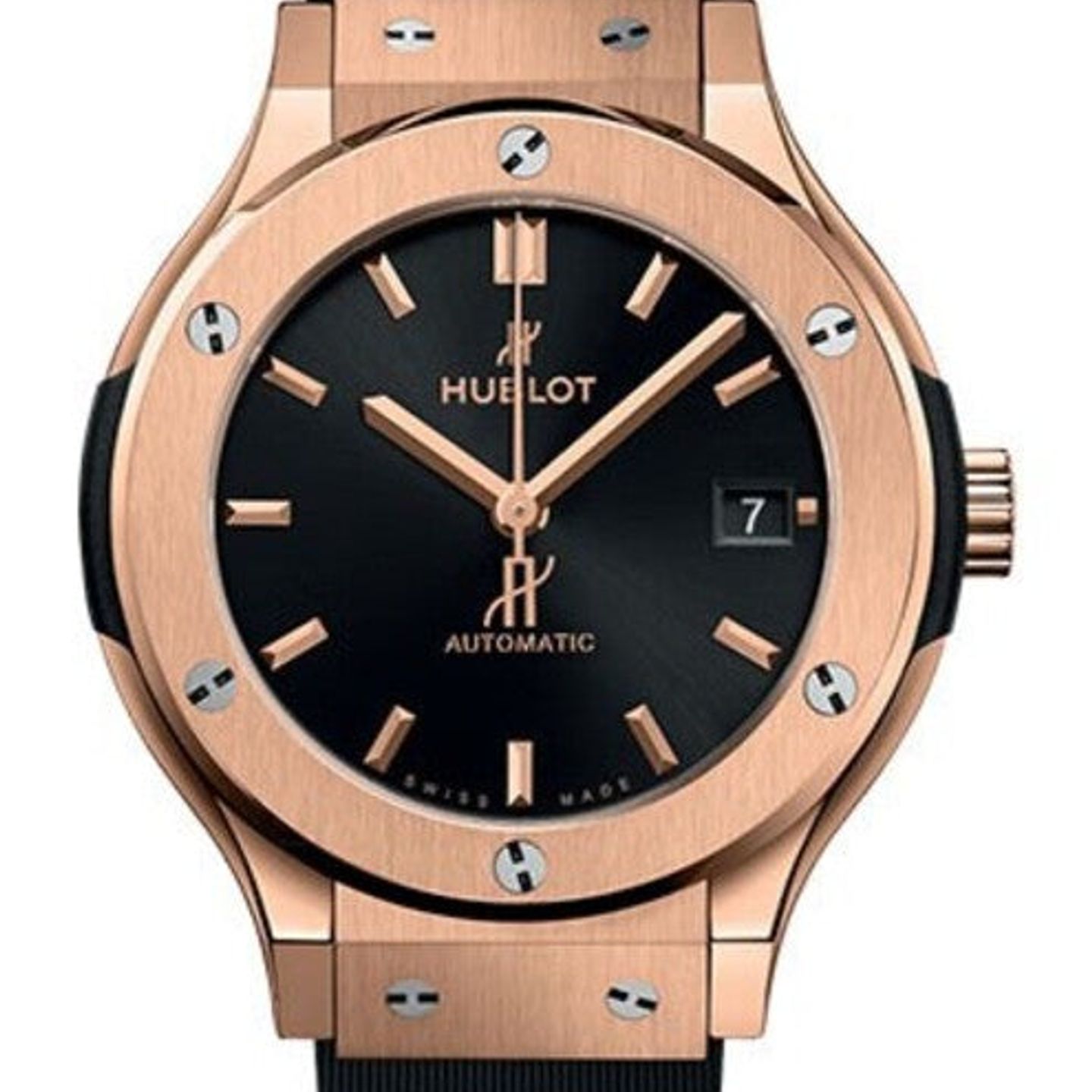 Hublot Classic Fusion 565.OX.1480.RX (2026) - Black dial 38 mm Rose Gold case (1/1)