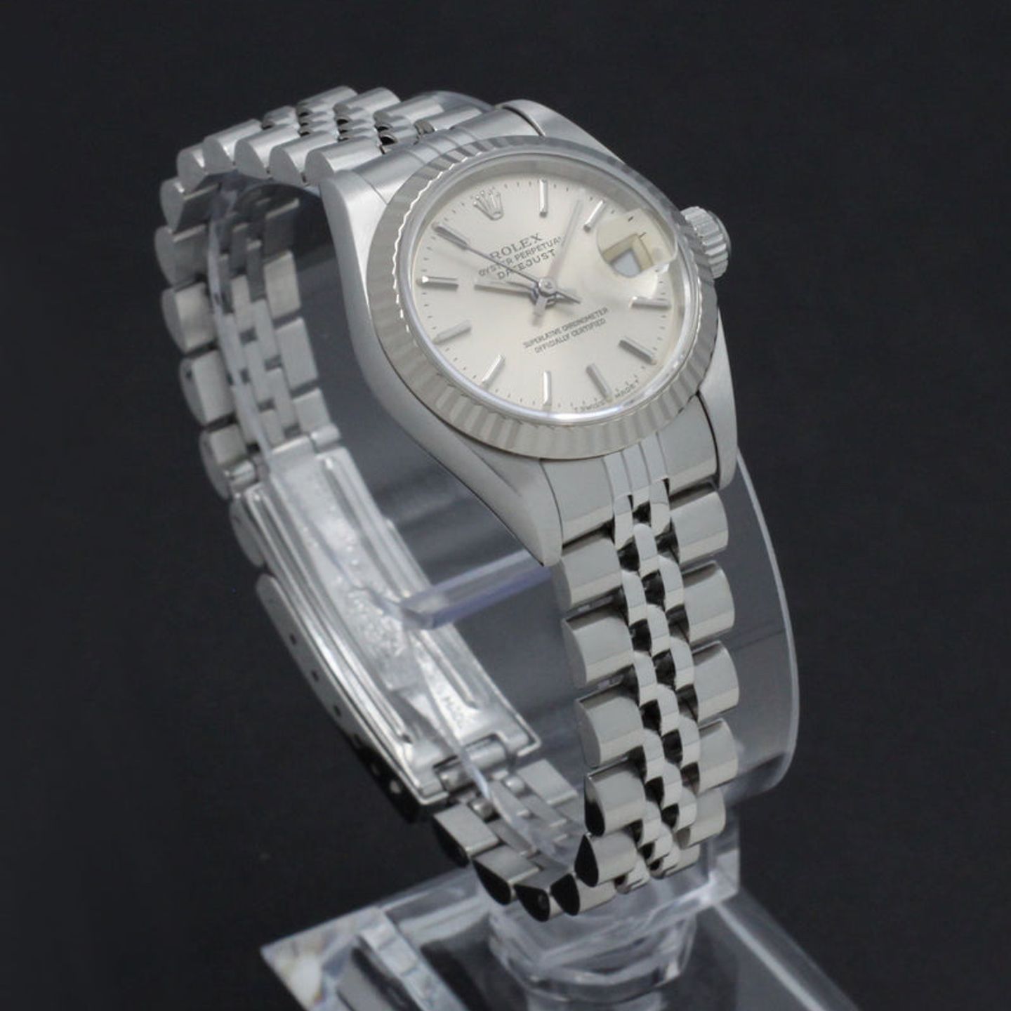 Rolex Lady-Datejust 69174 (1996) - Silver dial 26 mm Steel case (6/7)