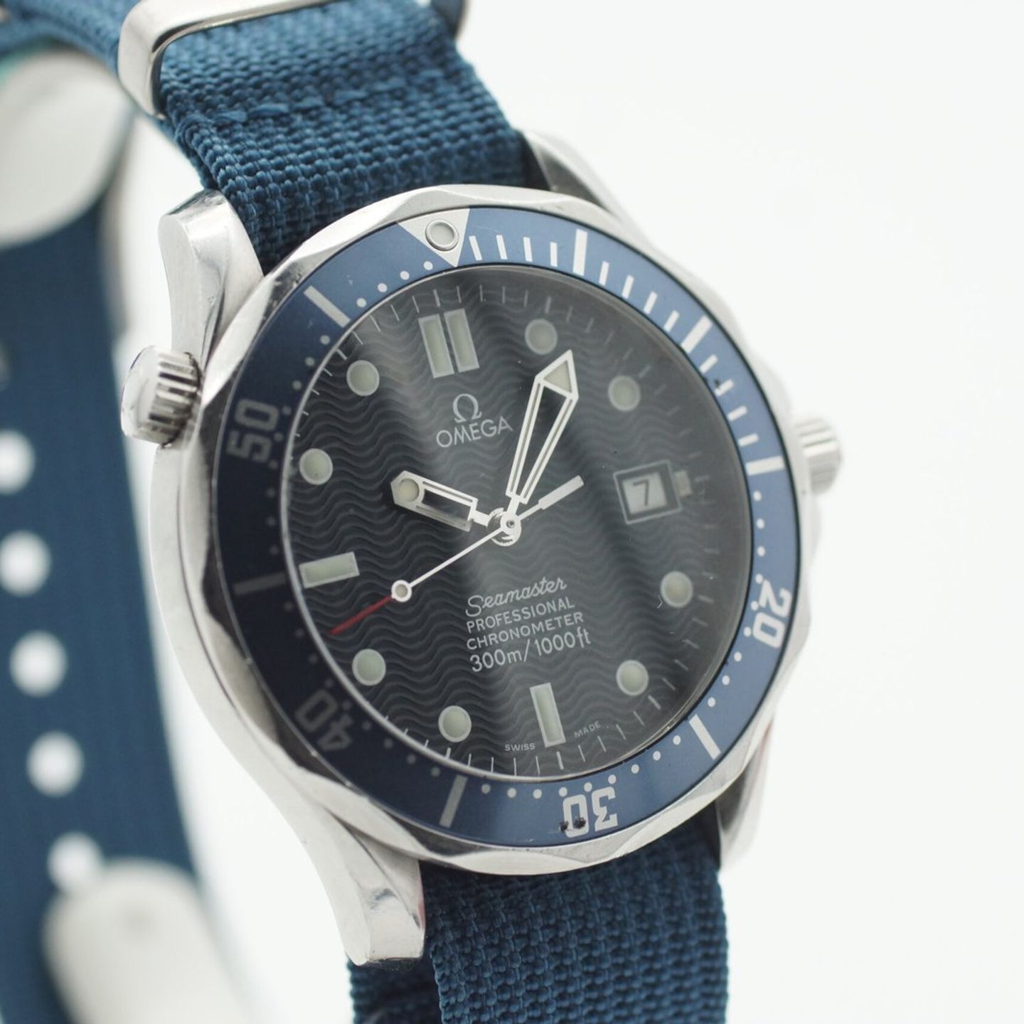 Omega Seamaster Diver 300 M 2531.80.00 (2000) - Blue dial 41 mm Steel case (4/8)