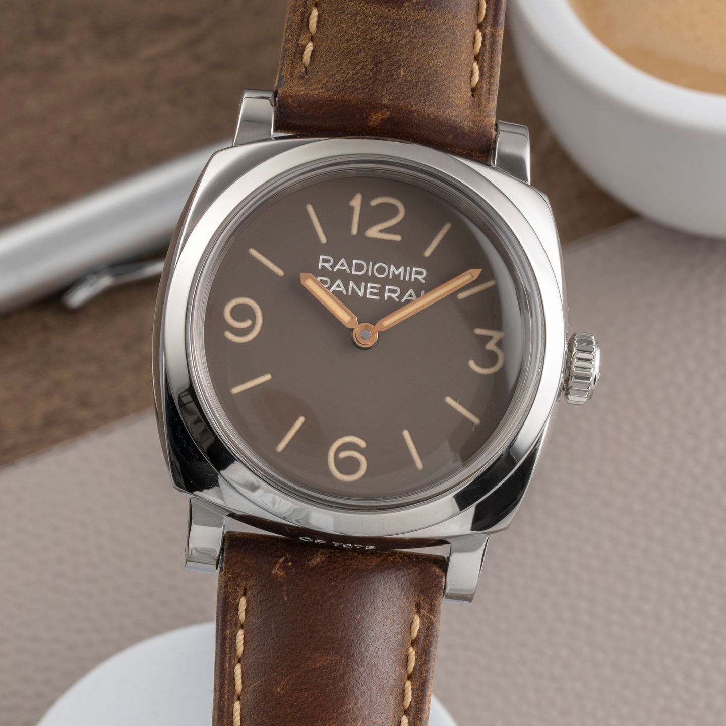 Panerai Special Editions PAM00662 (Unknown (random serial)) - Brown dial 47 mm Steel case (3/8)