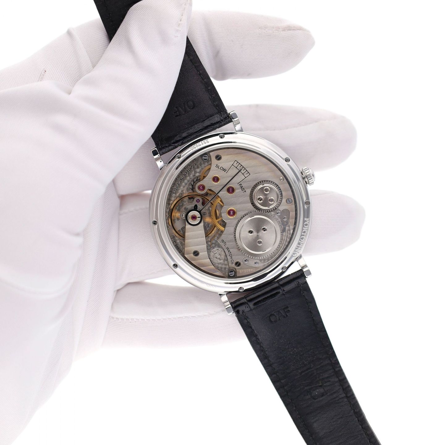 IWC Portofino Hand-Wound IW544801 (2009) - Black dial 46 mm Steel case (7/8)