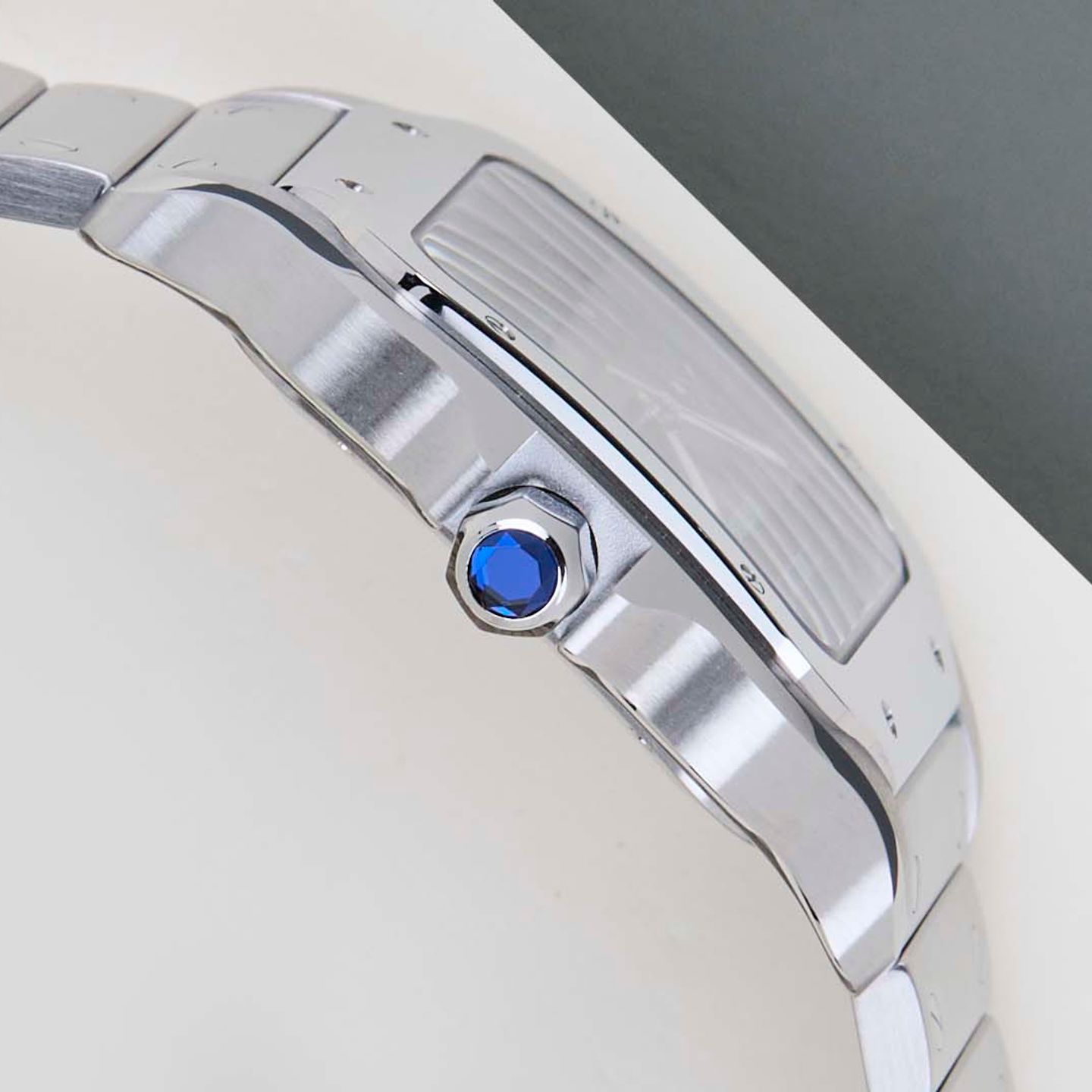 Cartier Santos WSSA0062 (2025) - Green dial 40 mm Steel case (8/8)