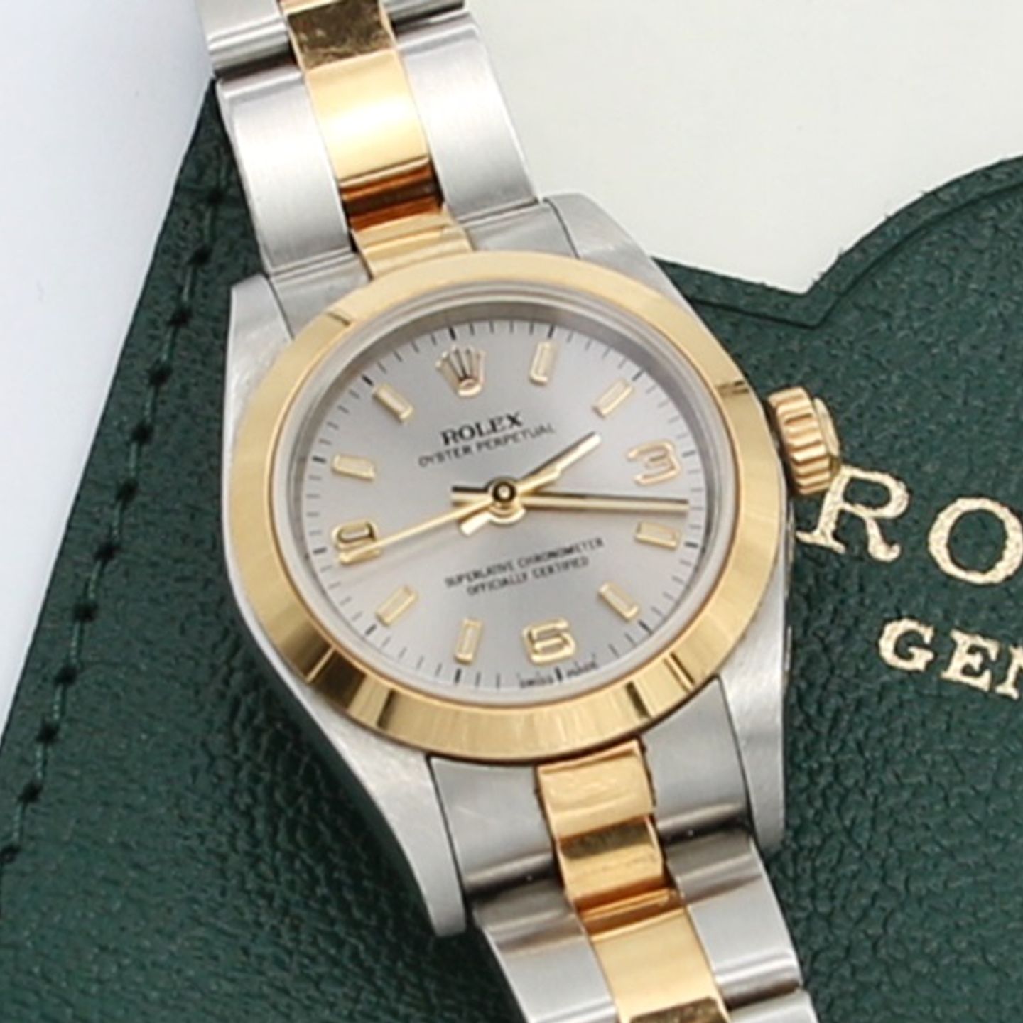 Rolex Oyster Perpetual 76183 (Unknown (random serial)) - Gold/Steel case (2/7)