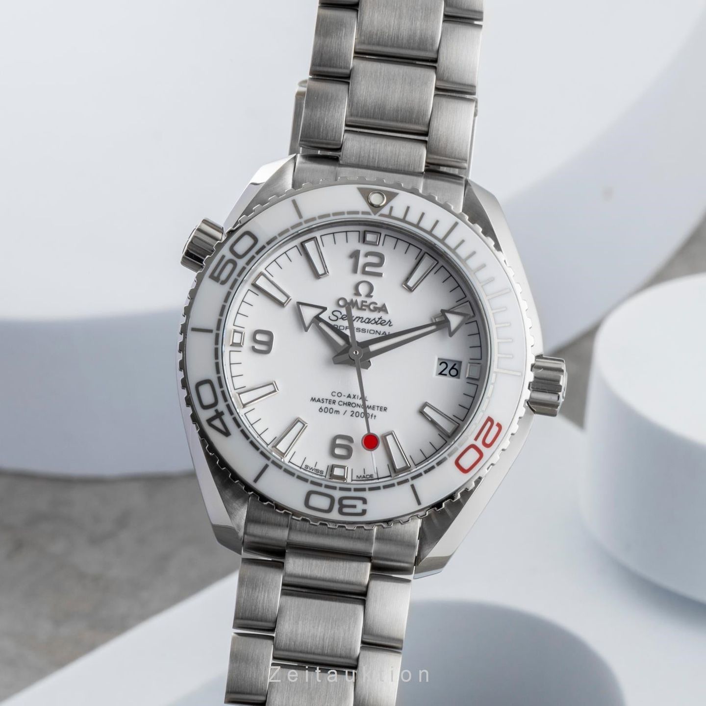 Omega Seamaster Planet Ocean 522.33.40.20.04.001 (Unknown (random serial)) - White dial 40 mm Steel case (1/8)