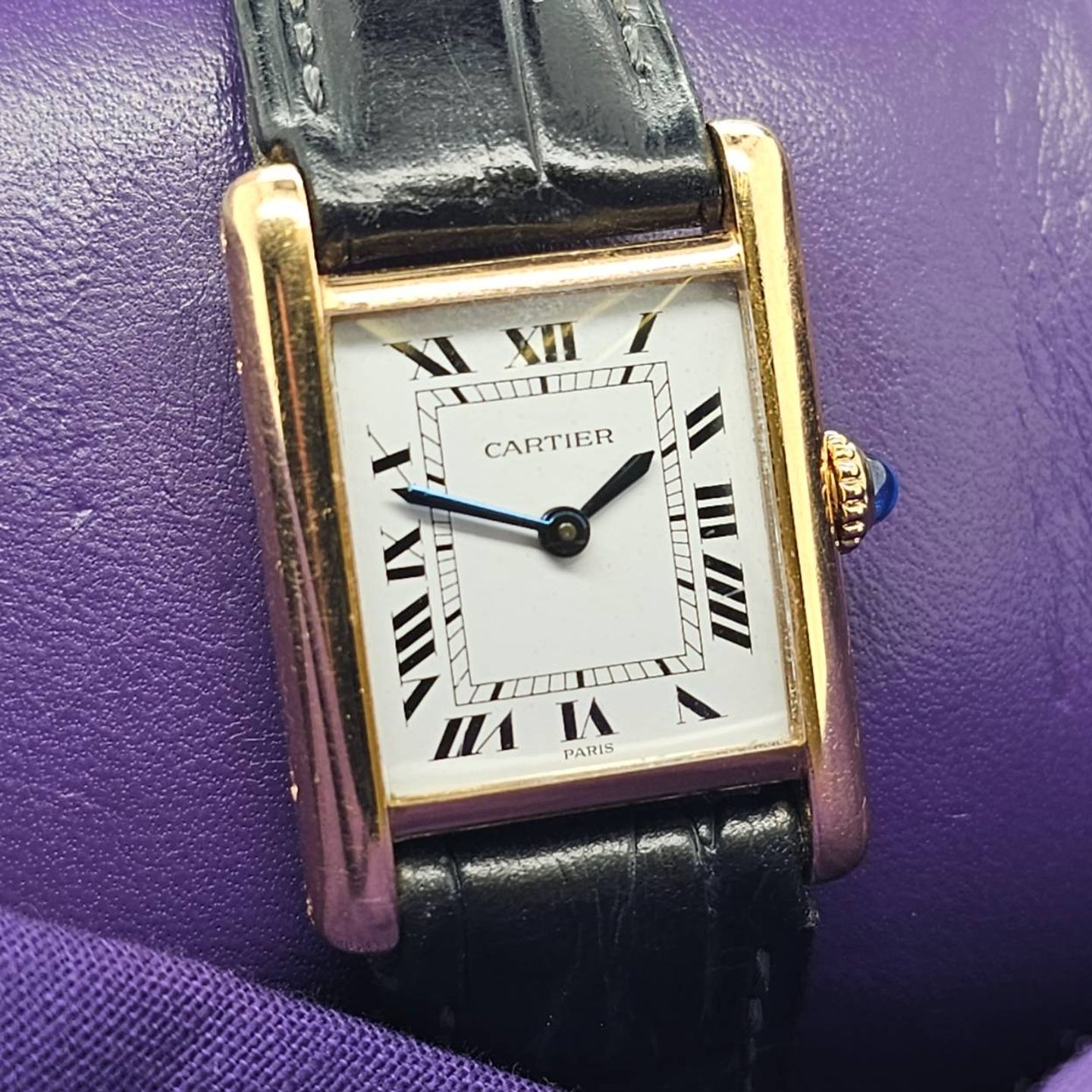 Cartier Tank Louis Cartier 78078 (Onbekend (willekeurig serienummer)) - Wit wijzerplaat 21mm Geelgoud (1/5)