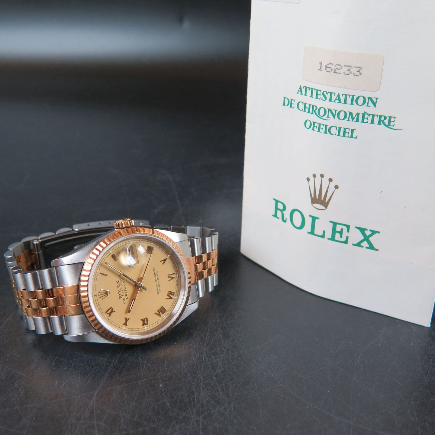 Rolex Datejust 36 116233 (1993) - 36mm Goud/Staal (4/4)