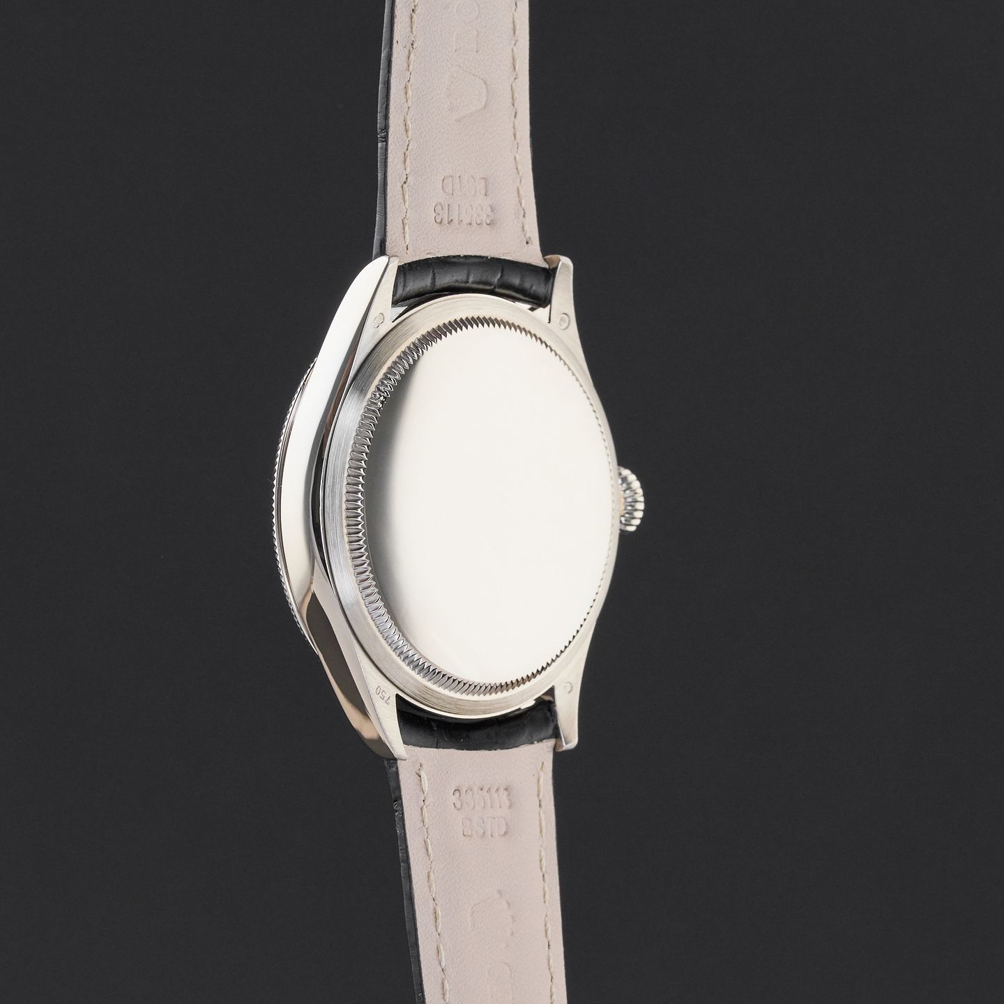 Rolex Cellini Time 50609RBR (2018) - Black dial 39 mm White Gold case (7/8)