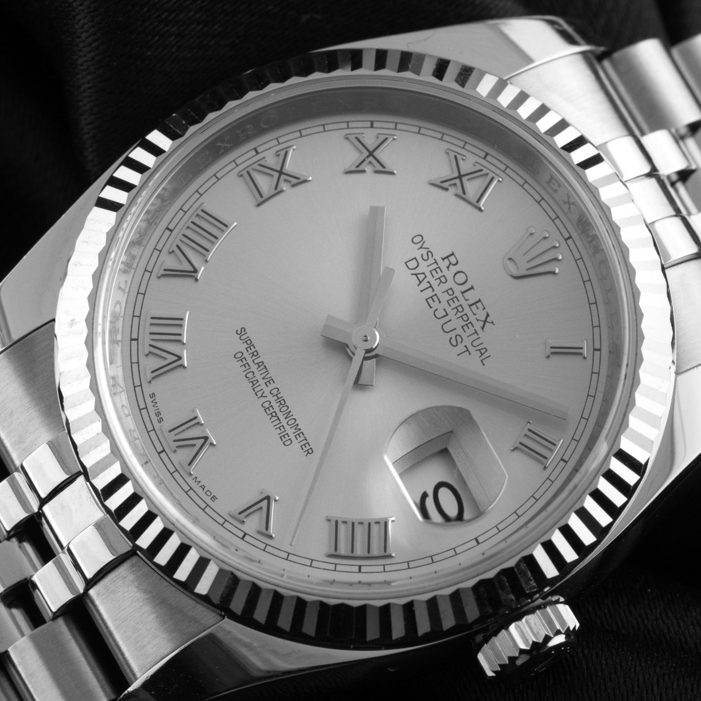 Rolex Datejust 36 116234 (2010) - Zilver wijzerplaat 36mm Staal (3/8)