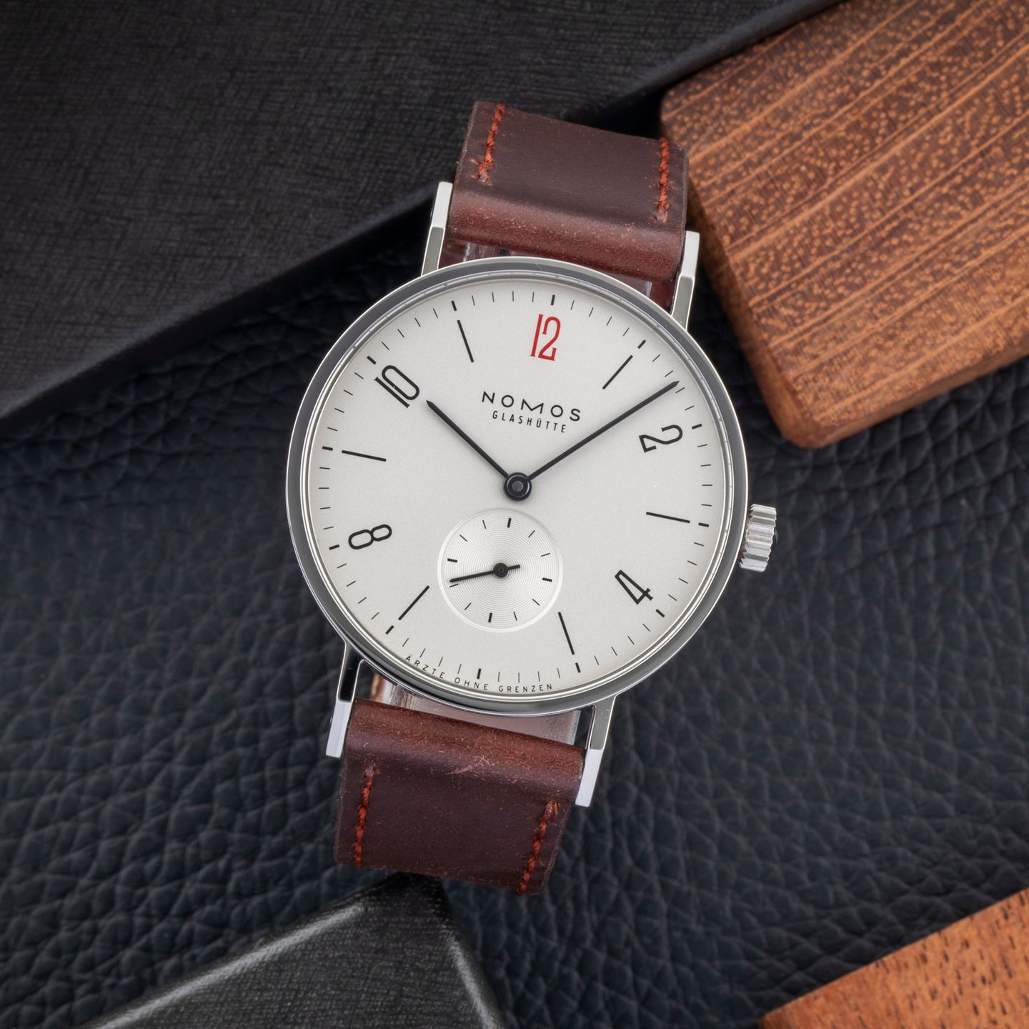 NOMOS Tangente 38 164.S1 (Unknown (random serial)) - White dial 38 mm Steel case (1/8)