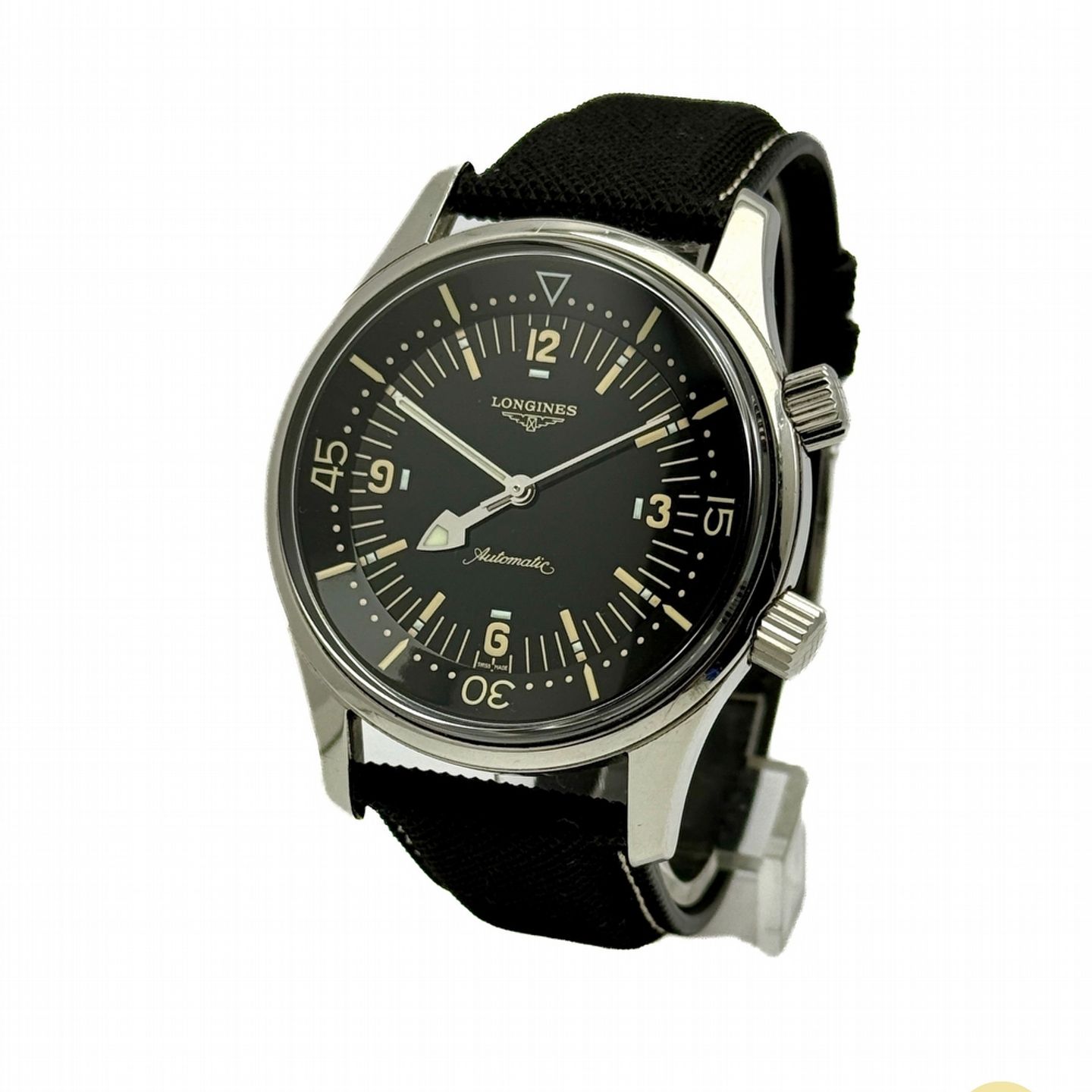 Longines Legend Diver L3.674.4.56.2 (2008) - Black dial 42 mm Steel case (1/8)
