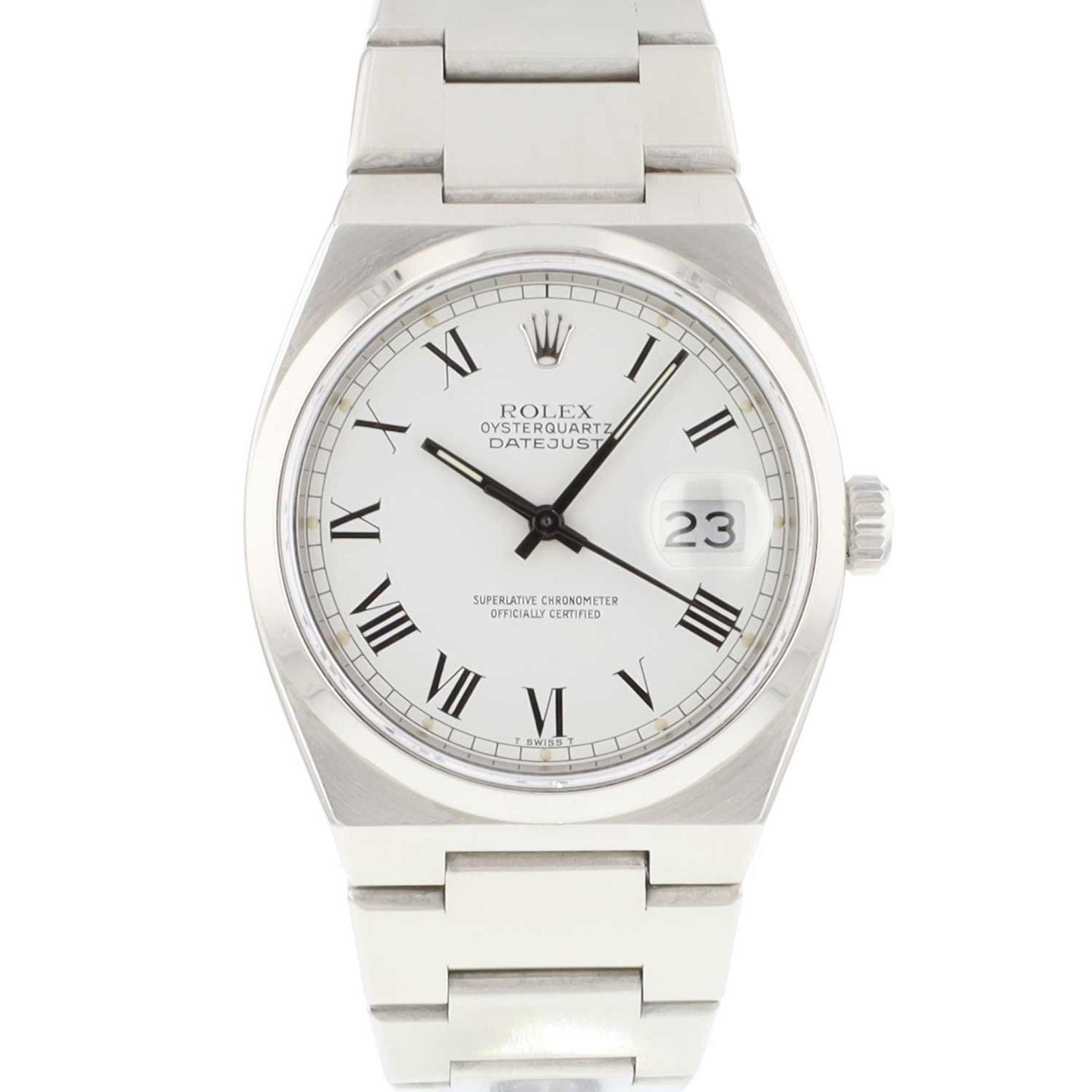 Rolex Datejust Oysterquartz 17000 (1979) - 36mm Staal (1/4)