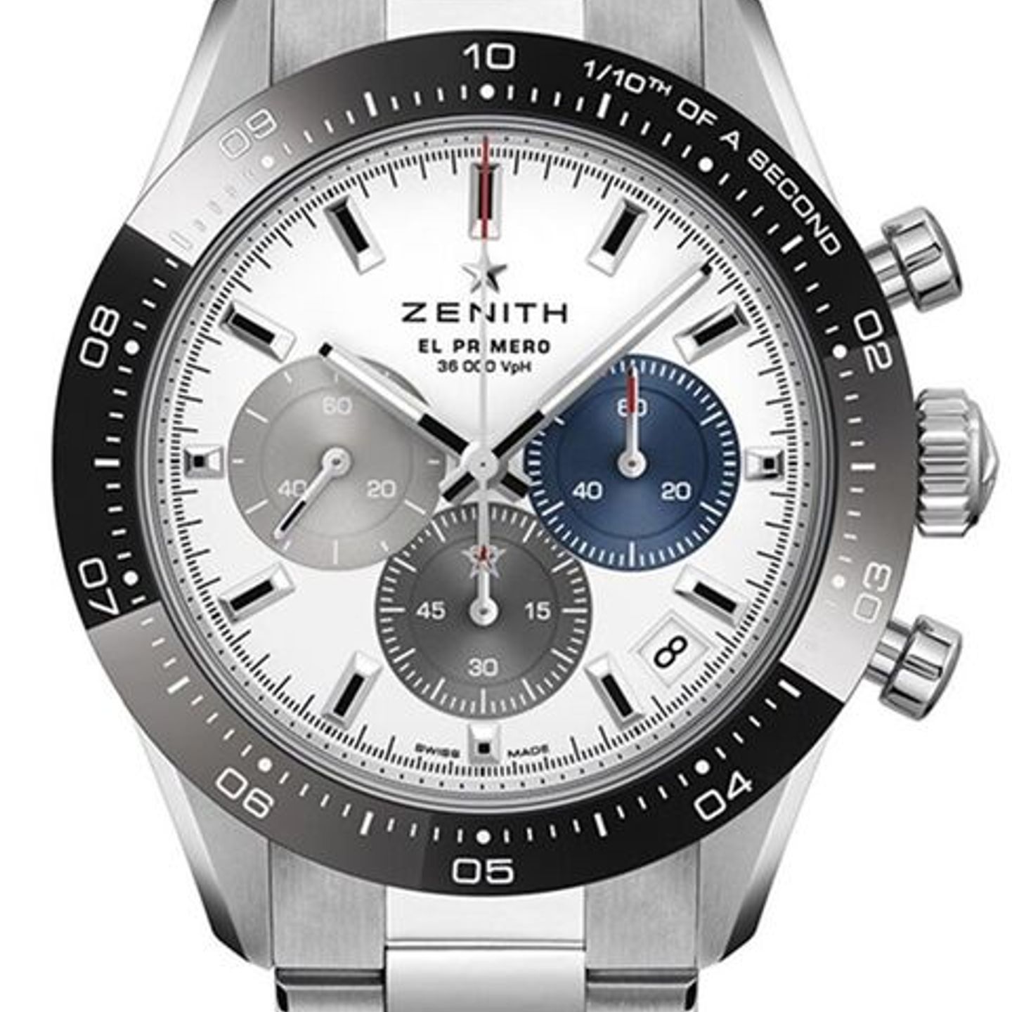 Zenith Chronomaster Sport 03.3100.3600/69.M3100 (2026) - Wit wijzerplaat 41mm Staal (1/1)
