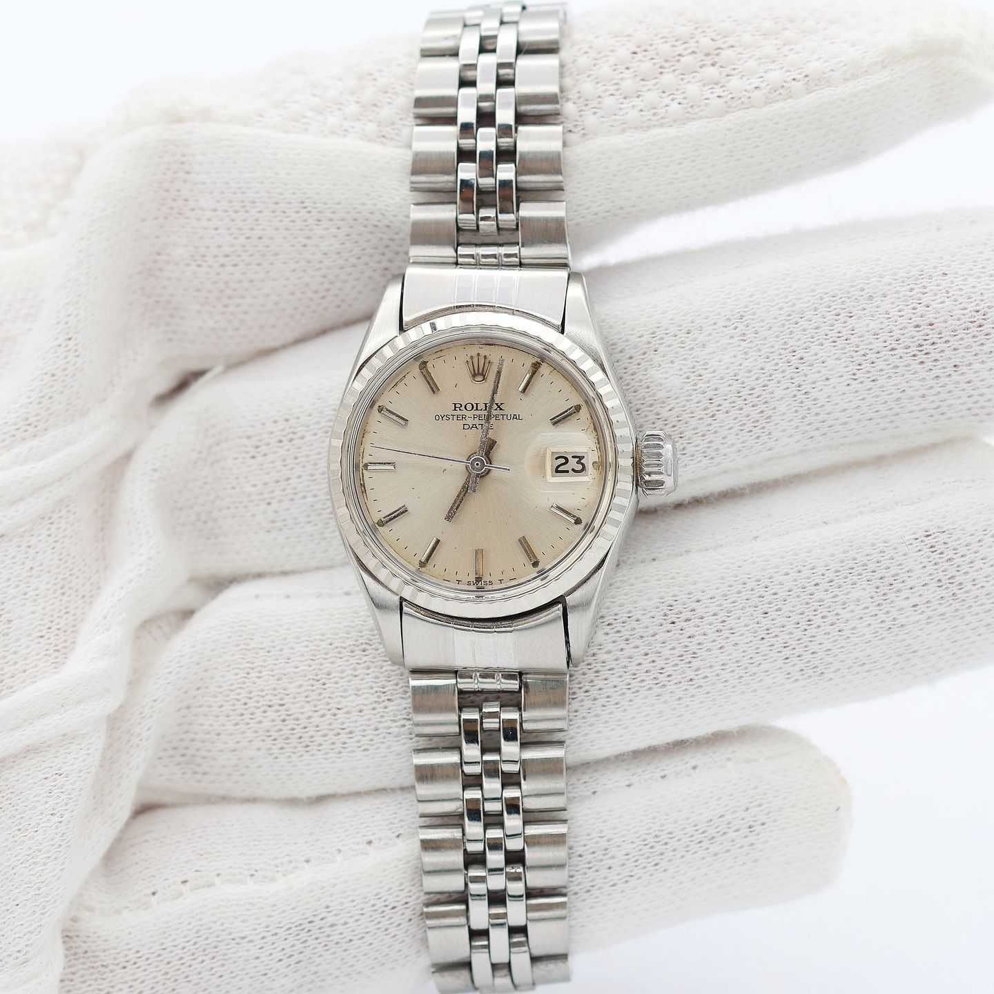 Rolex Oyster Perpetual Lady Date 6517 - (8/8)