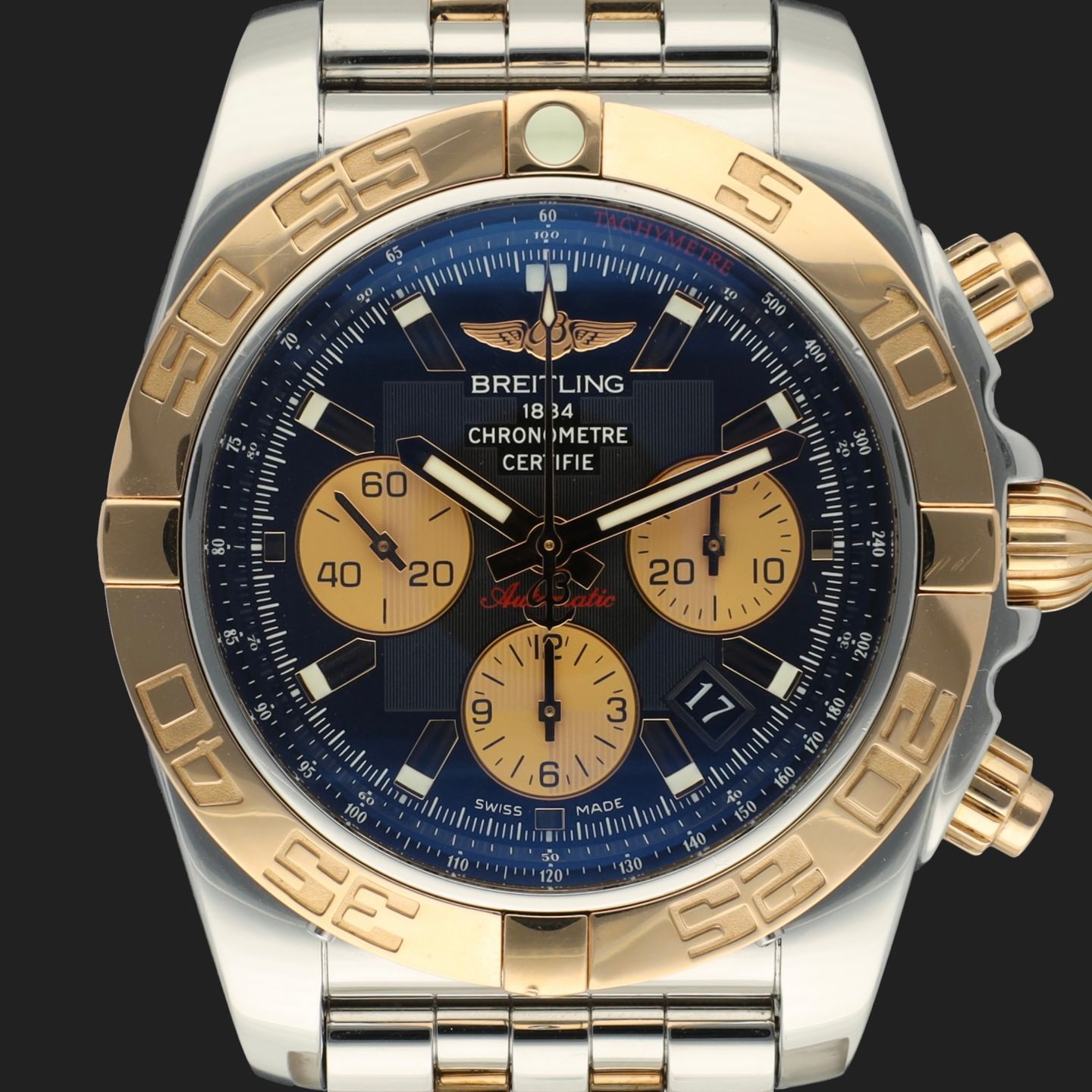Breitling Chronomat 44 CB011012.A693.737P (2015) - Wit wijzerplaat 44mm Staal (2/8)