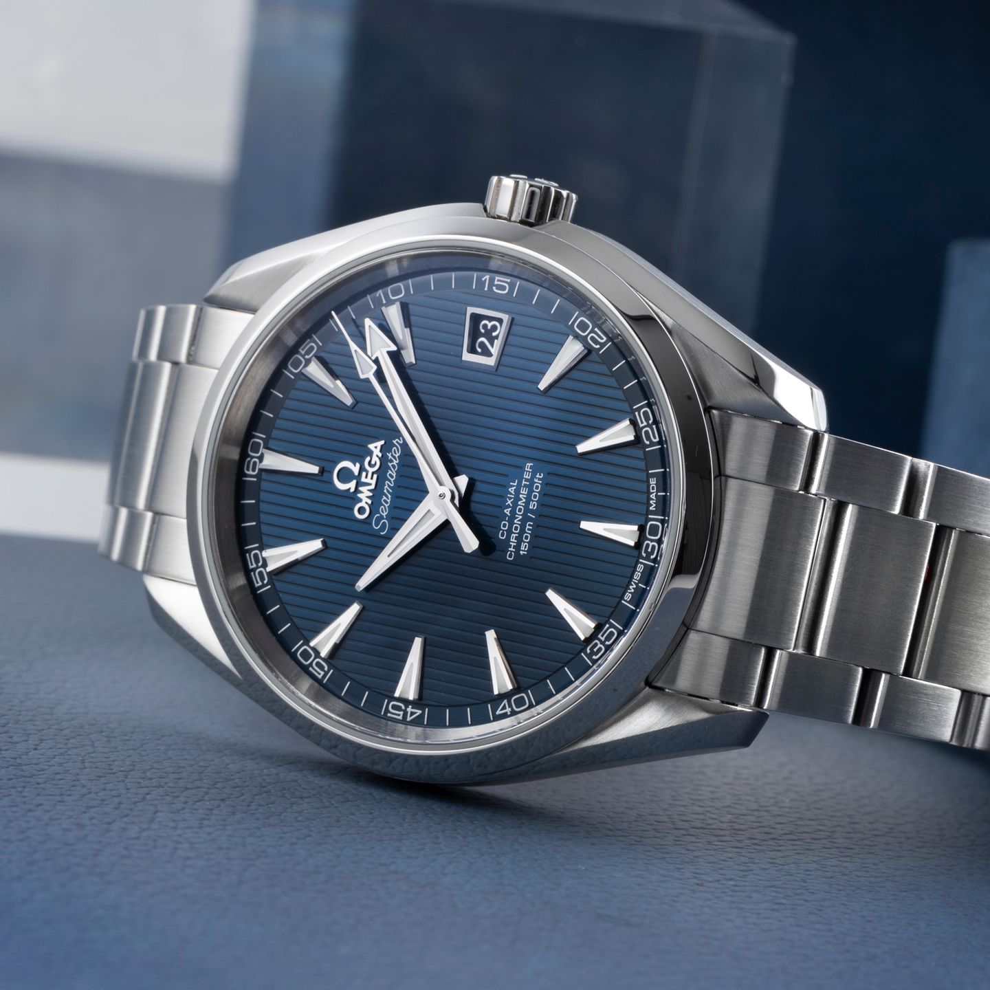 Omega Seamaster Aqua Terra 231.10.42.21.03.001 (Unknown (random serial)) - Blue dial 42 mm Steel case (2/8)