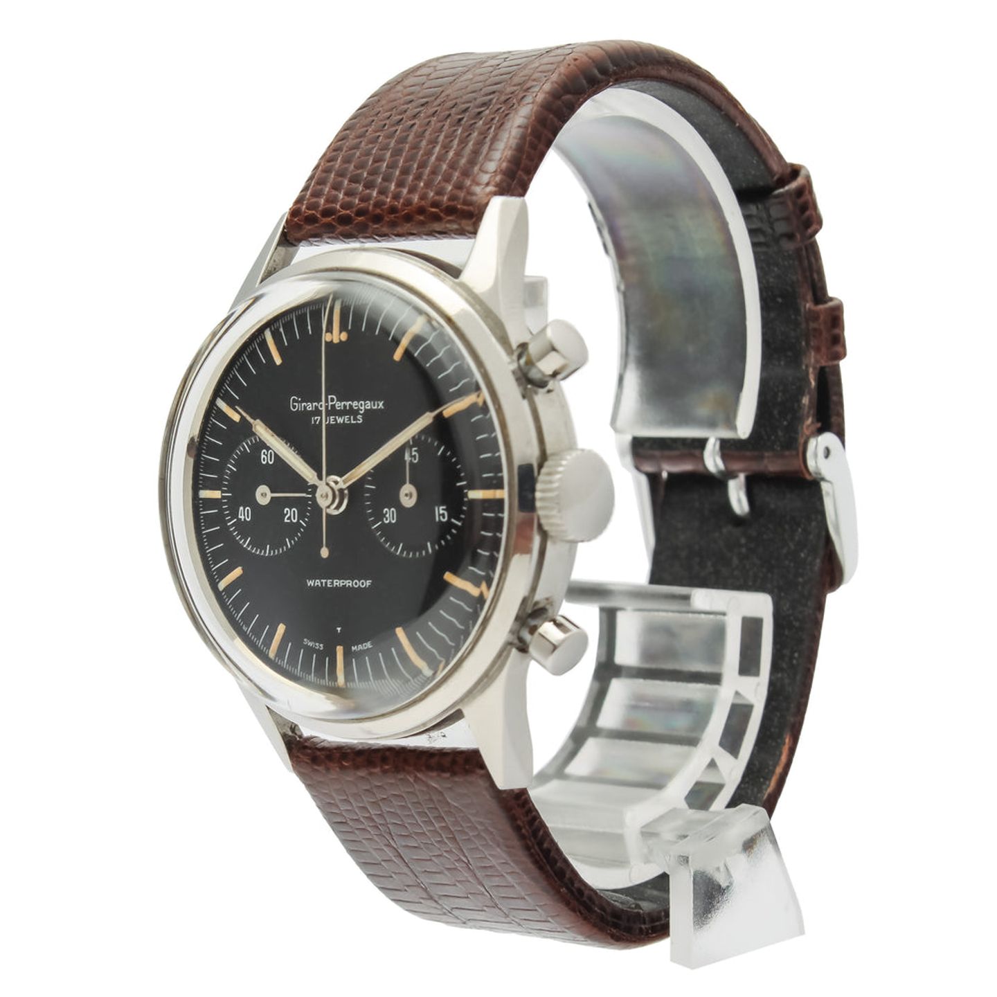 Girard-Perregaux Unknown Unknown (1980) - Black dial 38 mm Steel case (5/12)