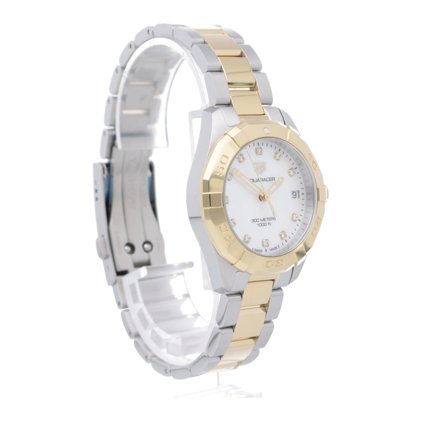 TAG Heuer Aquaracer Lady WBD1322.BB0320 (2024) - White dial 32 mm Steel case (7/7)