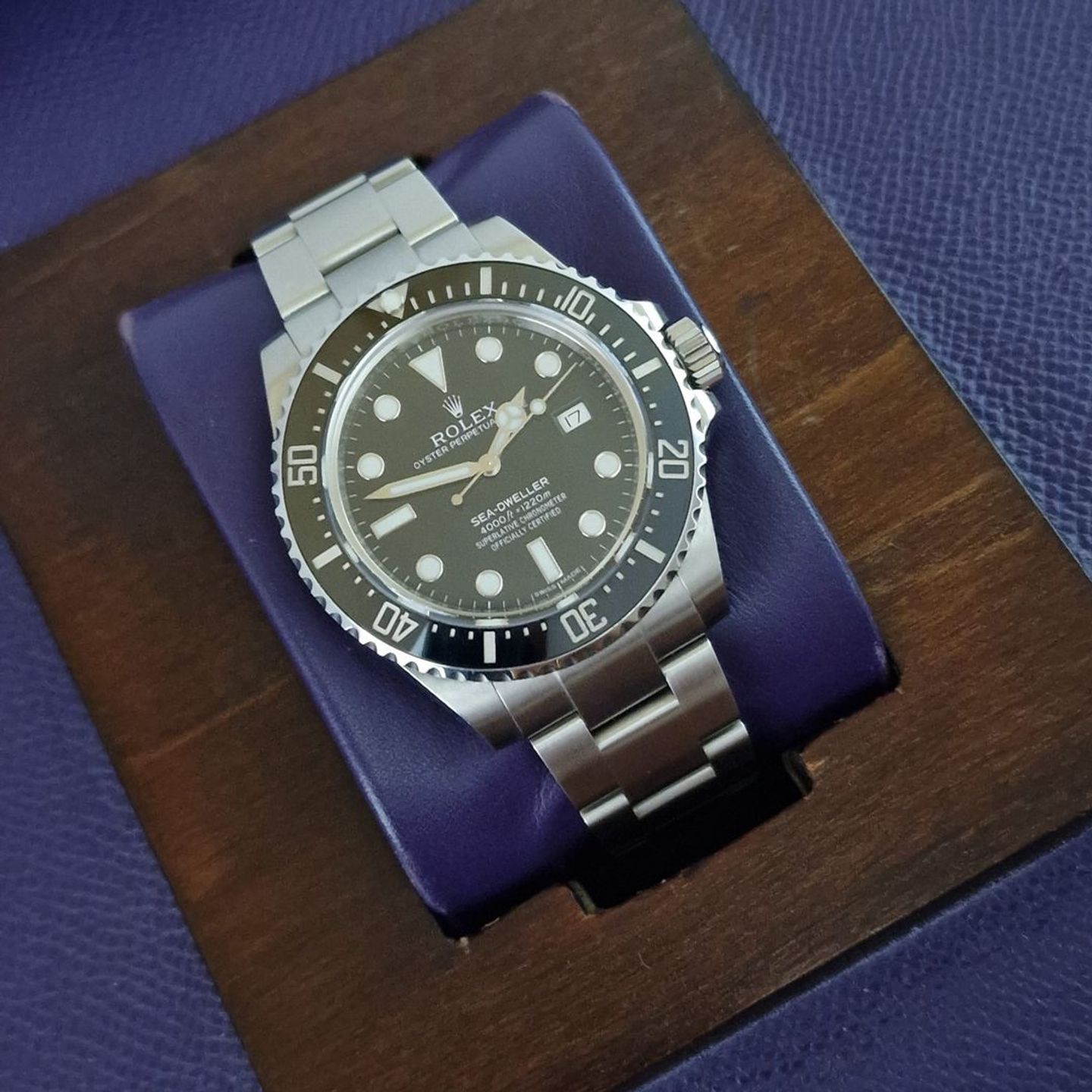 Rolex Sea-Dweller 4000 116600 (2014) - Zwart wijzerplaat 40mm Staal (1/4)