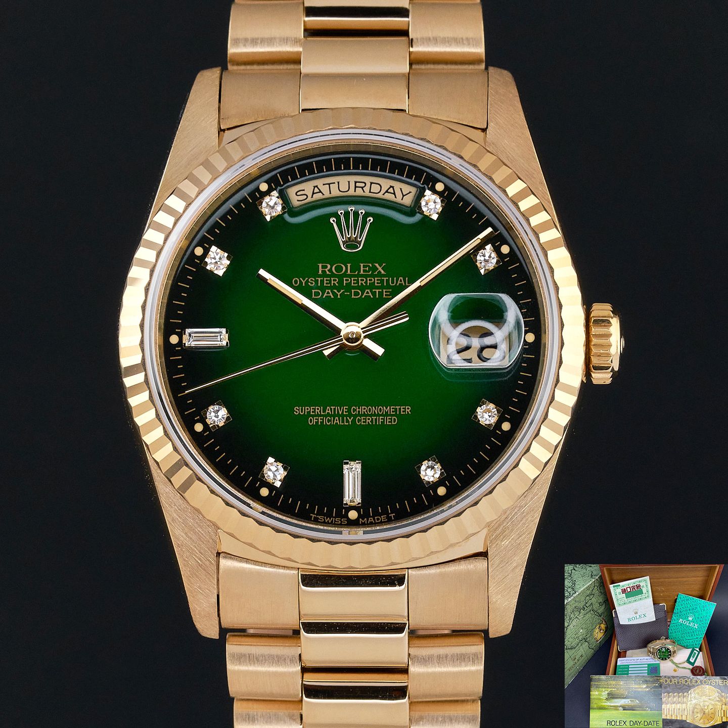 Rolex Day-Date 36 18238 (1991) - 36 mm Yellow Gold case (1/8)