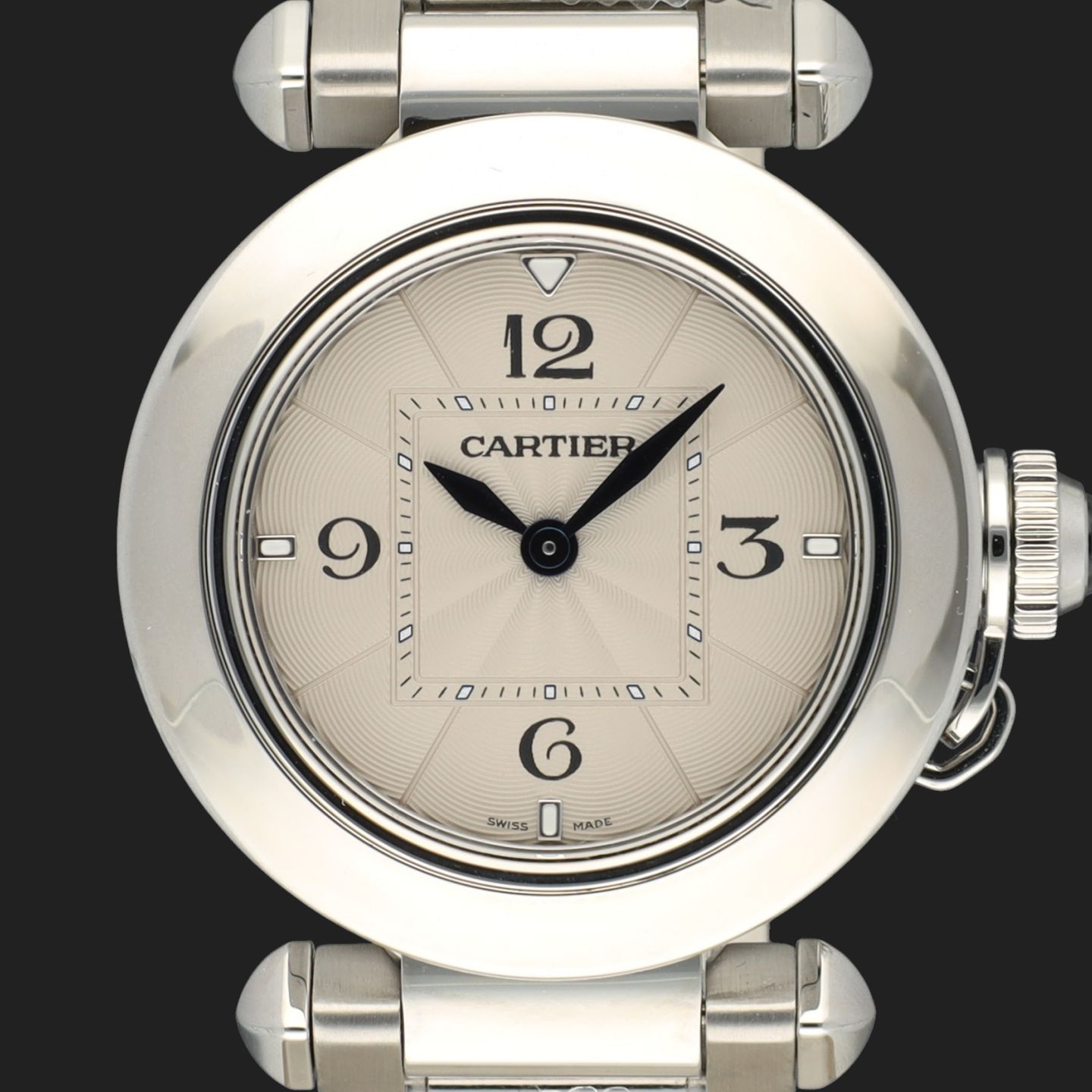 Cartier Pasha WSPA0021 (2022) - Silver dial 30 mm Steel case (2/8)