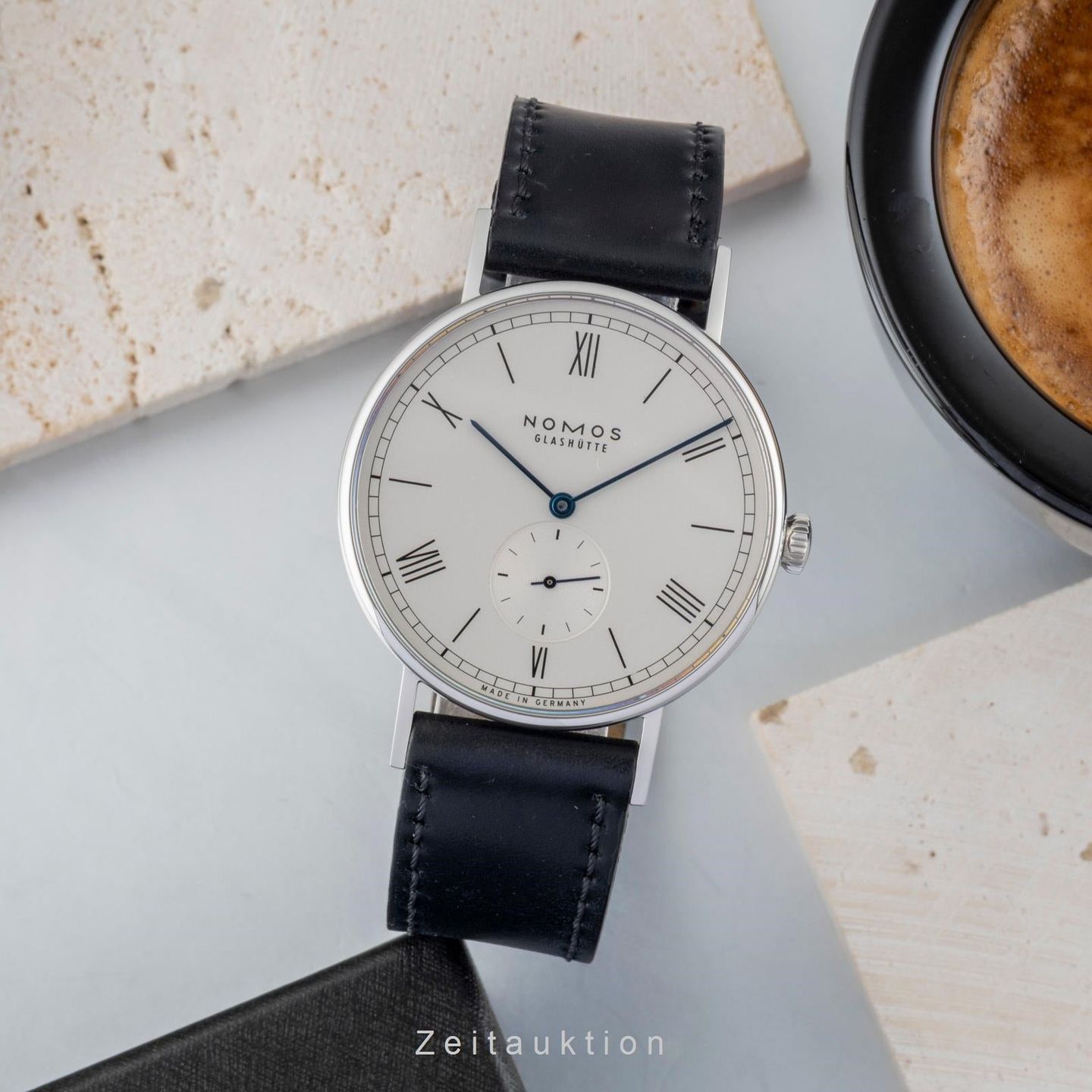 NOMOS Ludwig 38 235 (Onbekend (willekeurig serienummer)) - Wit wijzerplaat 38mm Staal (3/8)
