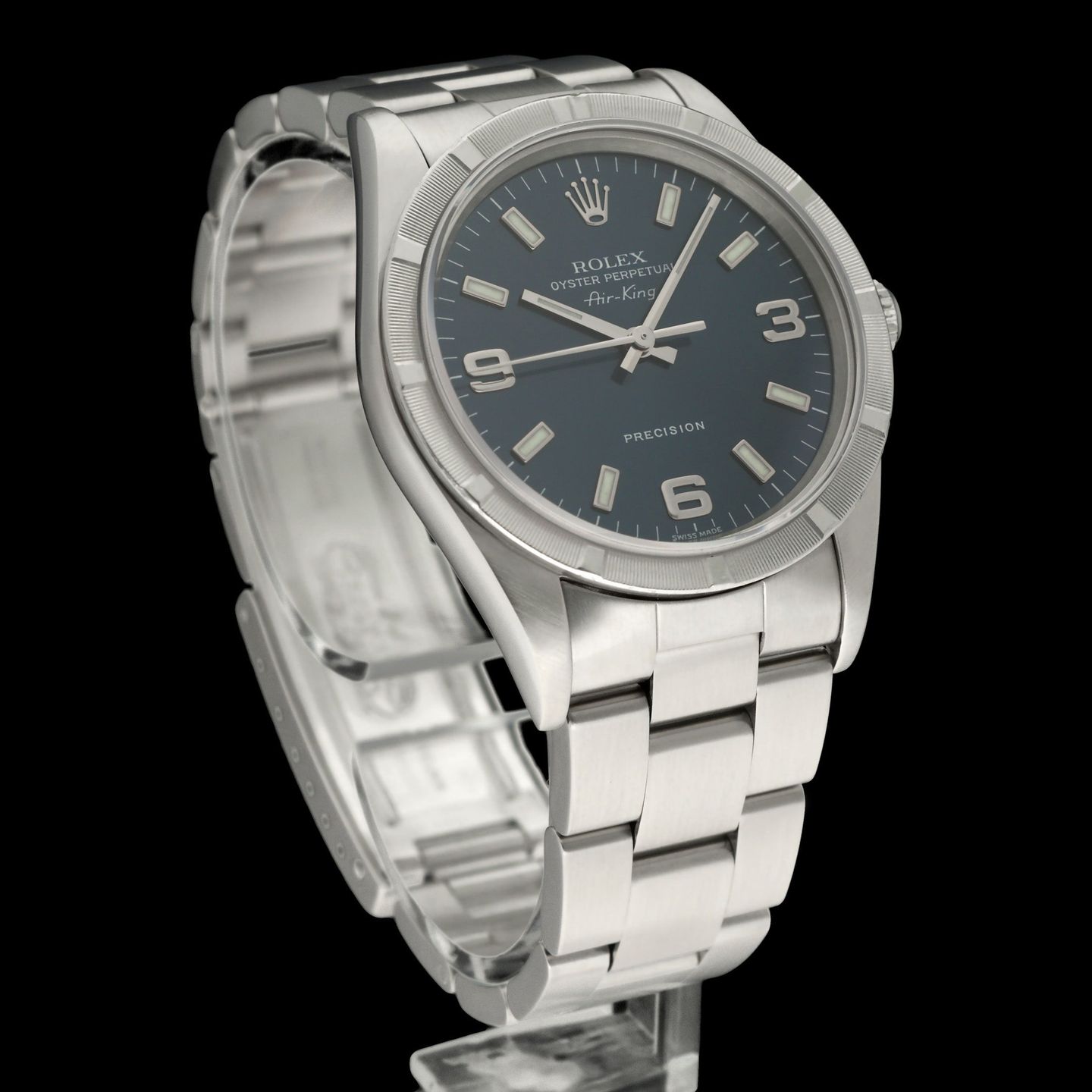 Rolex Air-King 14010M (2000) - Blue dial 34 mm Steel case (3/7)