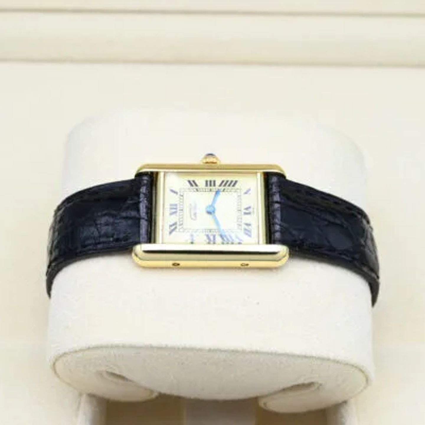 Cartier Tank Vermeil 5057001 (Onbekend (willekeurig serienummer)) - Geel wijzerplaat 20mm Zilver (2/6)