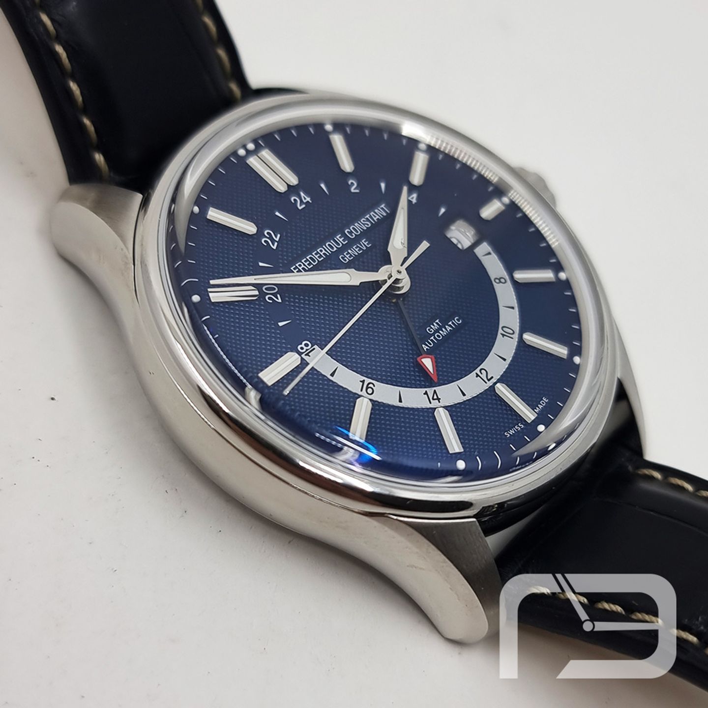 Frederique Constant Yacht Timer GMT FC-350NT4H6 (2024) - Blue dial 42 mm Steel case (4/8)