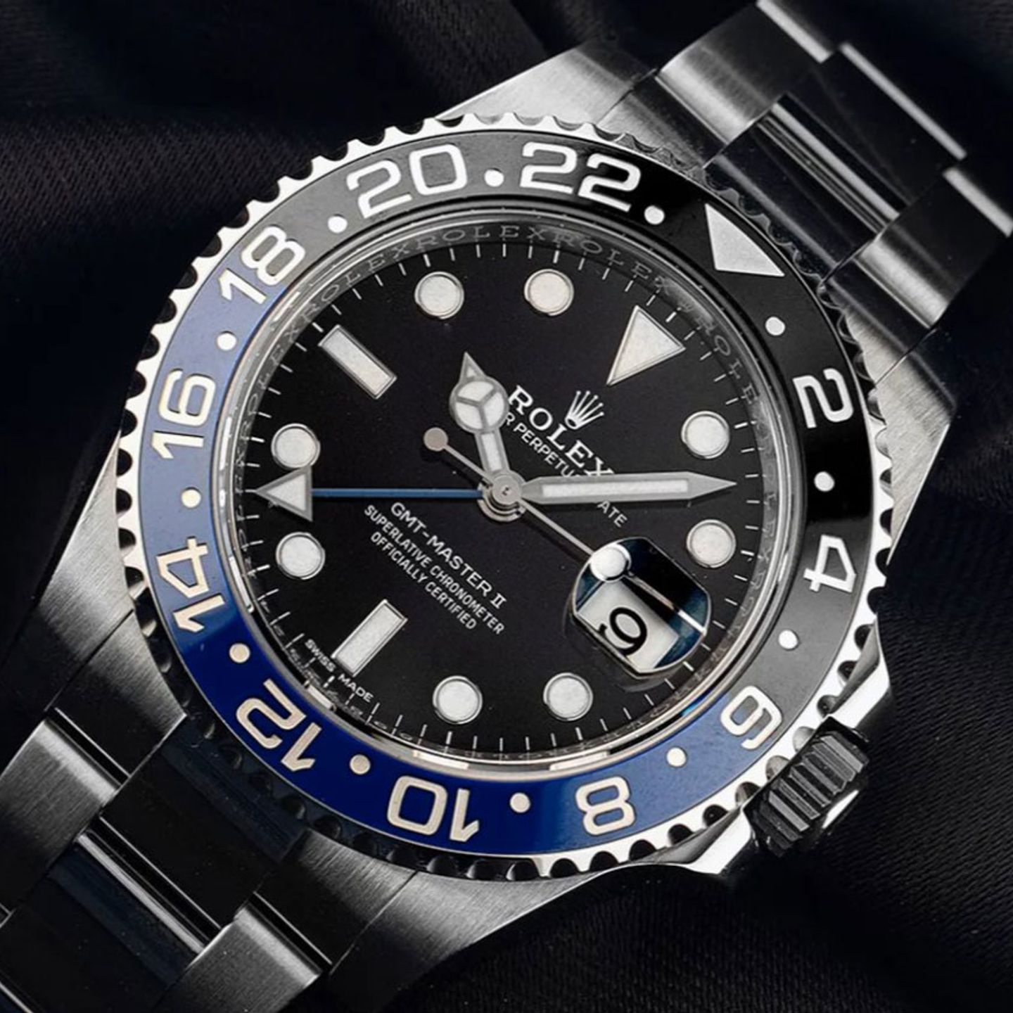 Rolex GMT-Master II 116710BLNR (2015) - Zwart wijzerplaat 40mm Staal (3/8)
