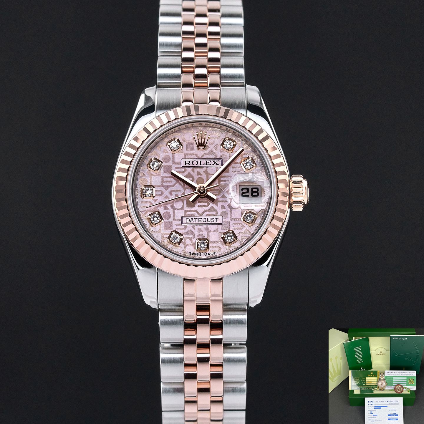 Rolex Lady-Datejust 179171 (2012) - 26mm Goud/Staal (1/8)