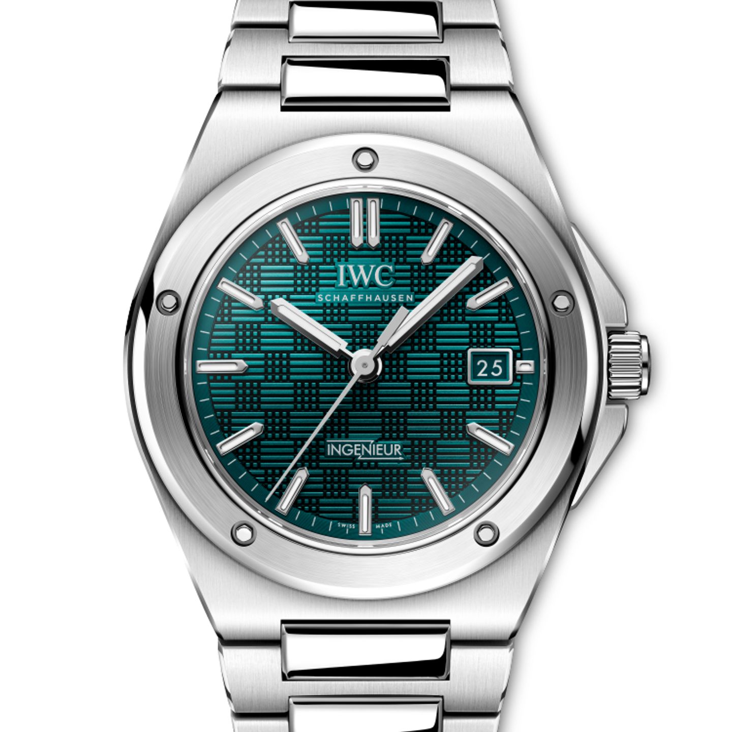 IWC Ingenieur Automatic IW328903 (2024) - Groen wijzerplaat 40mm Staal (1/1)