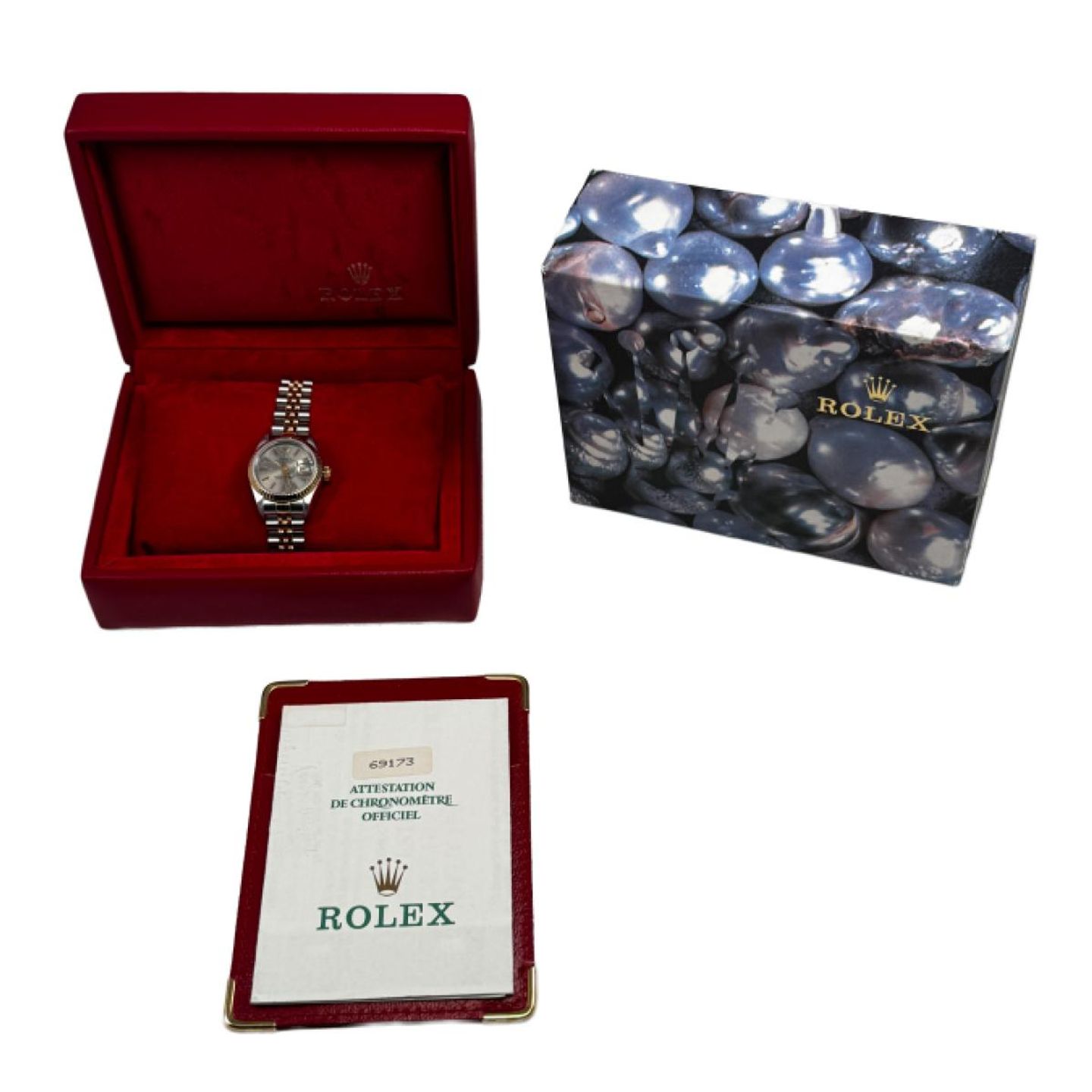 Rolex Lady-Datejust 69173 (1994) - Zilver wijzerplaat 26mm Goud/Staal (5/5)