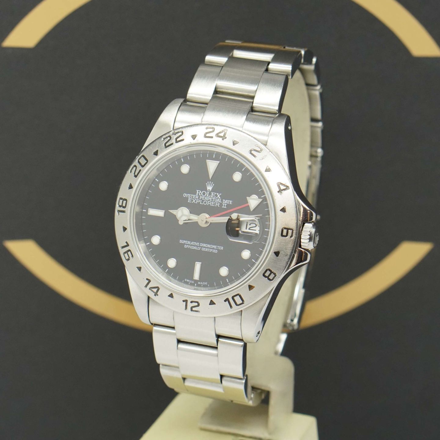 Rolex Explorer II 16570 (2001) - Black dial 40 mm Steel case (3/7)