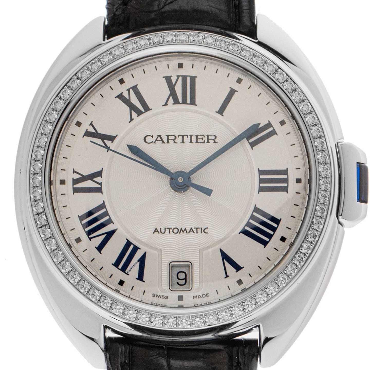 Cartier Clé de Cartier 3856 (2018) - Zilver wijzerplaat 35mm Staal (1/7)