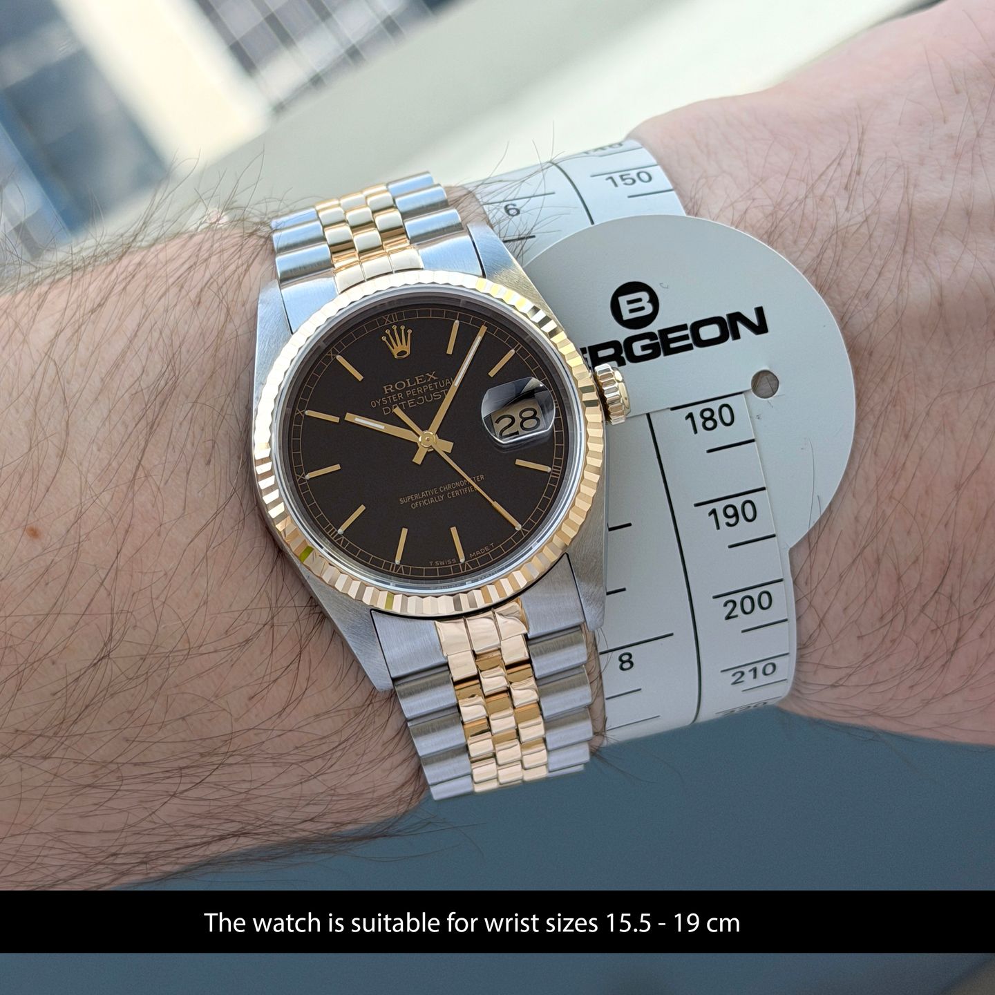 Rolex Datejust 36 16233 (1989) - 36 mm Gold/Steel case (2/8)