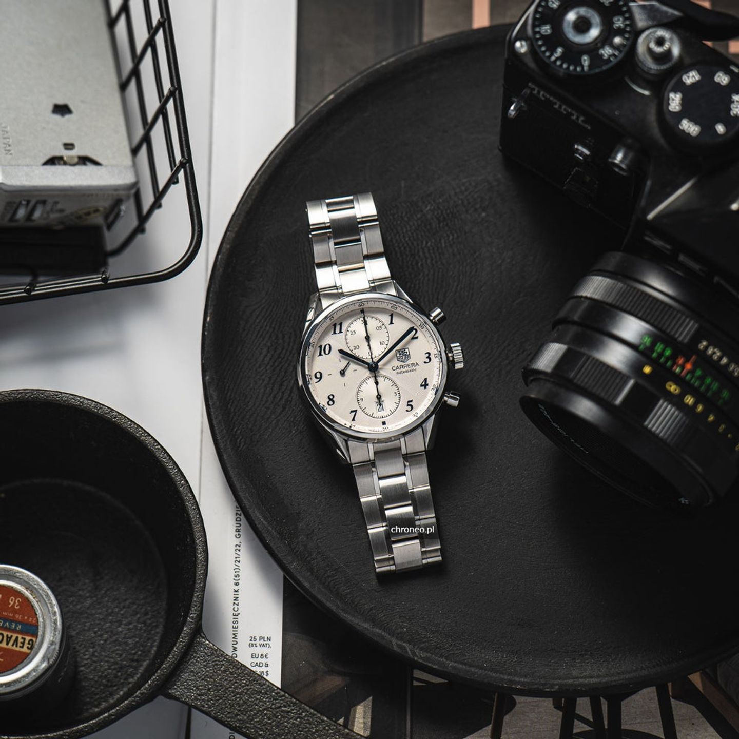 TAG Heuer Carrera Calibre 16 CAS2111.BA0730 (2014) - Silver dial 41 mm Steel case (4/8)