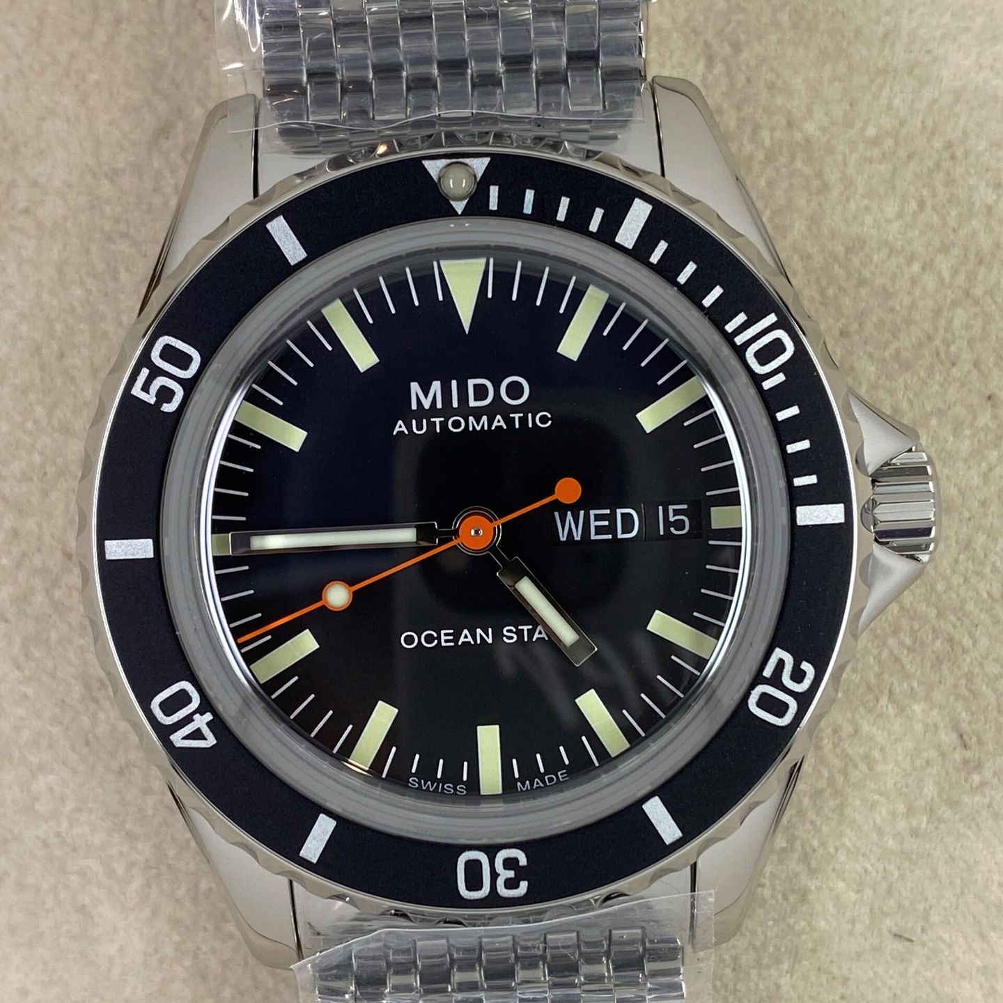 Mido Ocean Star M026.830.11.051.00 (Unknown (random serial)) - Black dial 41 mm Steel case (1/6)