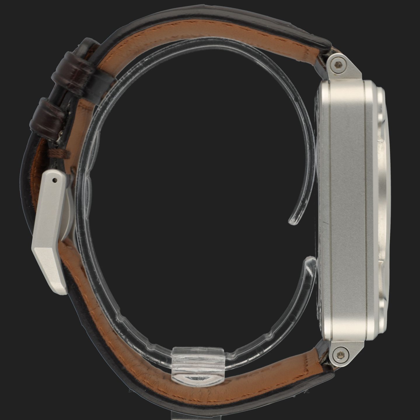 Bell & Ross BR 01 BR01-SKULL-SK (2018) - Zilver wijzerplaat 46mm Staal (5/8)