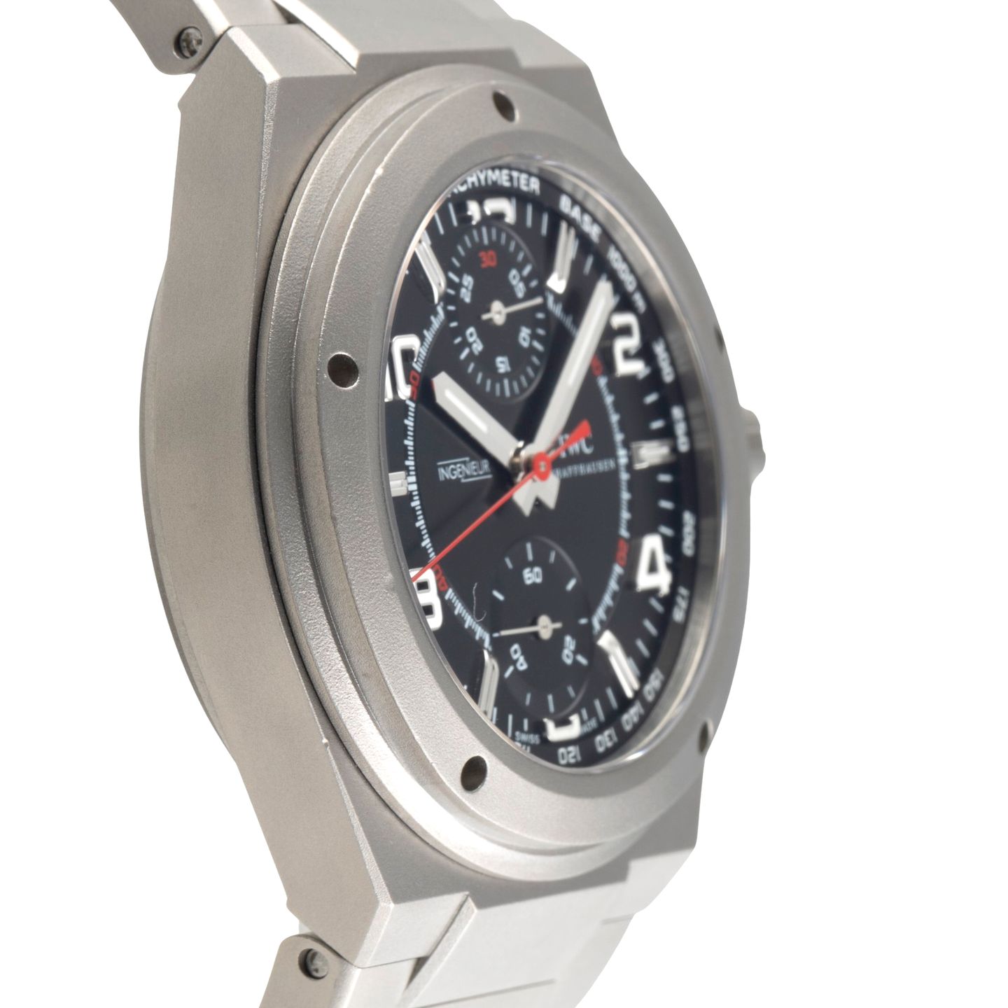 IWC Ingenieur AMG IW372503 (Onbekend (willekeurig serienummer)) - Zwart wijzerplaat 43mm Titanium (7/8)