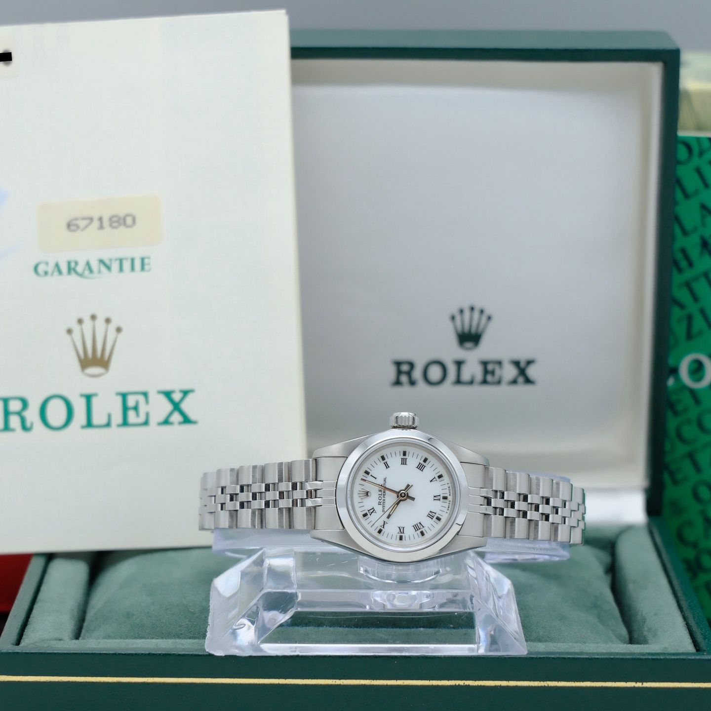 Rolex Oyster Perpetual 67180 (1993) - 26 mm Steel case (3/8)